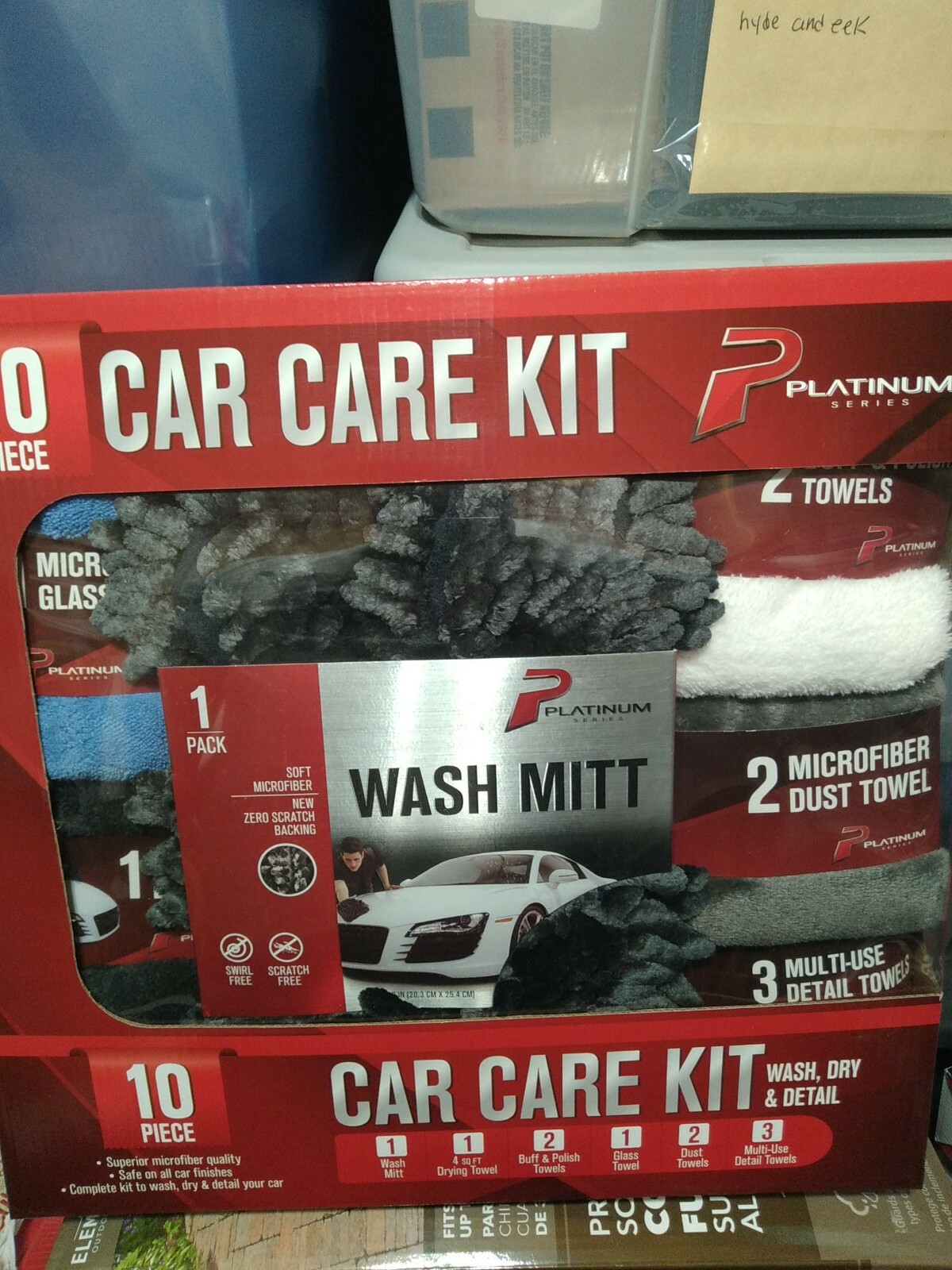 Platinum Series 10 Piece Car Care Kit Brand New Wash Dry & Detail Your Car