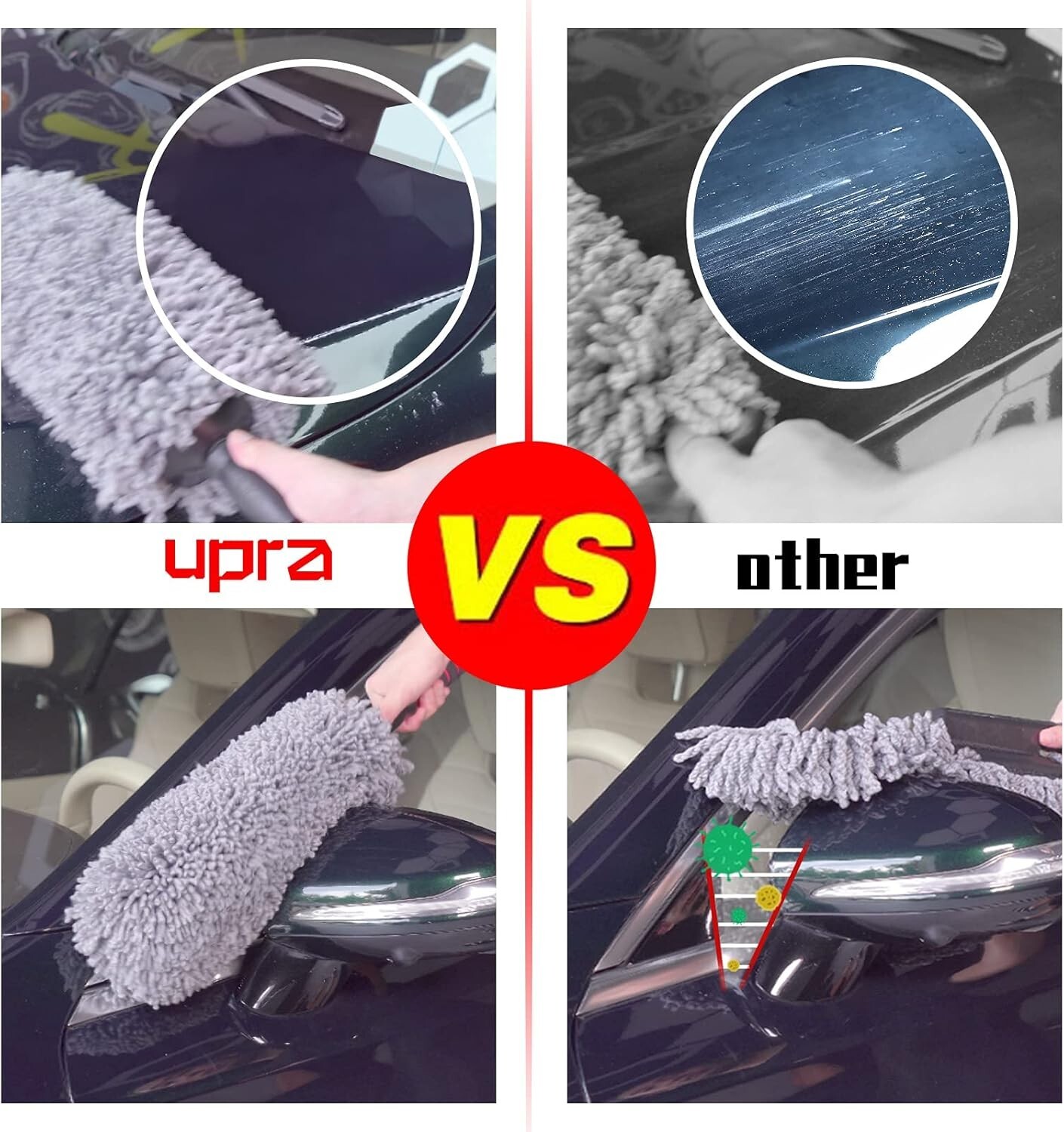 Pro-Quality Interior & Exterior Car Duster with Extendable Handle – Lint Free
