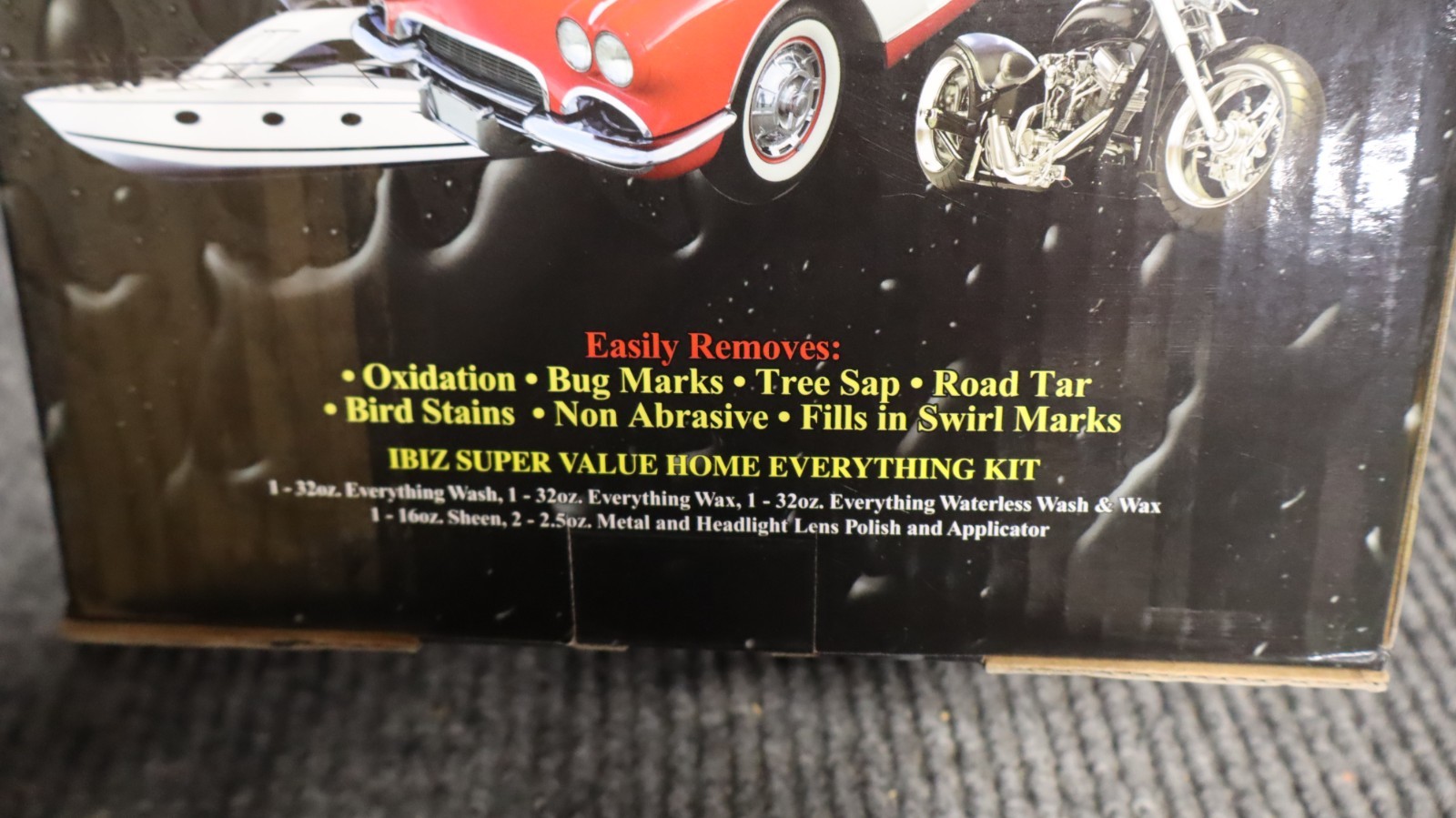 IBIZ World Class Everything Products Car Wash & Wax Polish Kit Set NIB USA Made