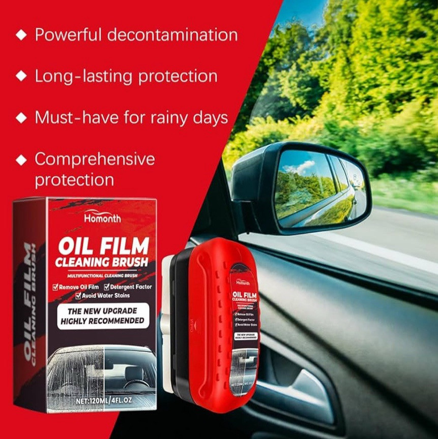 Windshield Cleaner Tool Car Window Glass Cleaner Remove Dirt Sponge Car Film