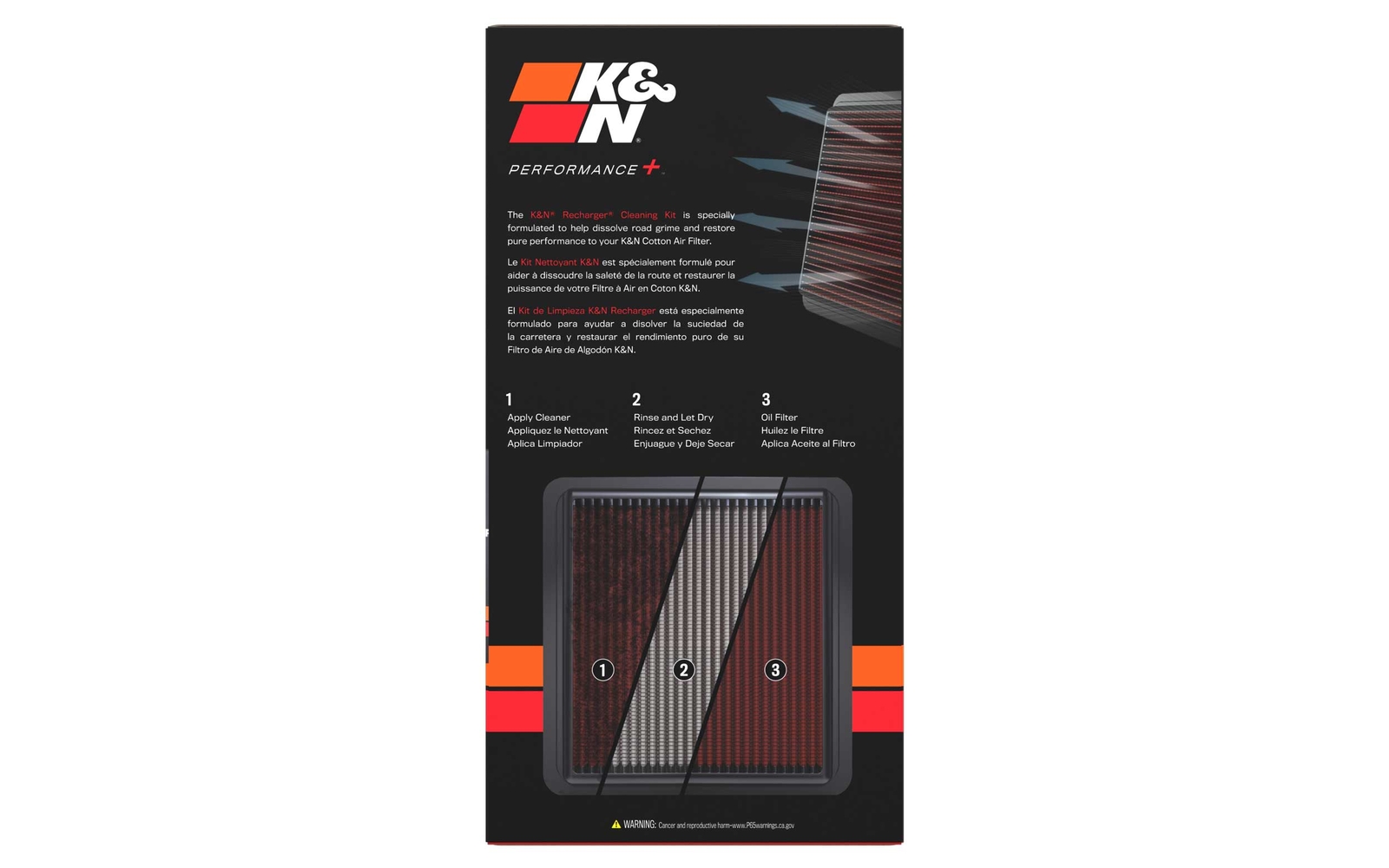 K&N Air Filter Care Service Kit 6.5 oz Aerosol Can 12 oz Power Kleen 99-5000
