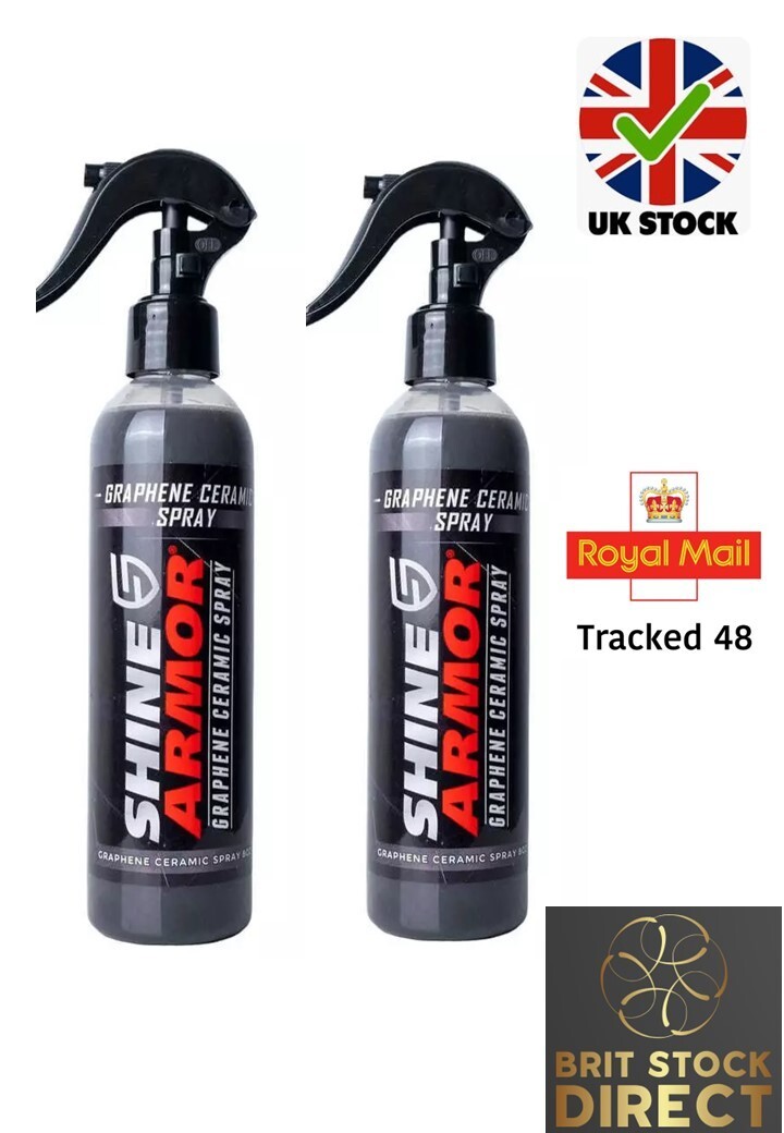 2 X Shine Armour GRAPHENE Ceramic Coating Real USA original branded Product
