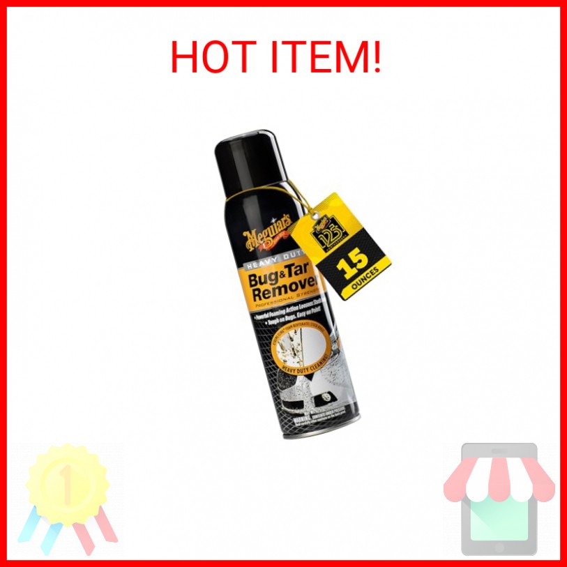 Meguiar’s Heavy Duty Bug & Tar Remover, Quick Bug and Tar Remover Spray for Deta