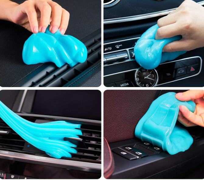 Car Cleaning Gel Universal Detailing Kit Automotive Dust Car Crevice Cleaner Sli