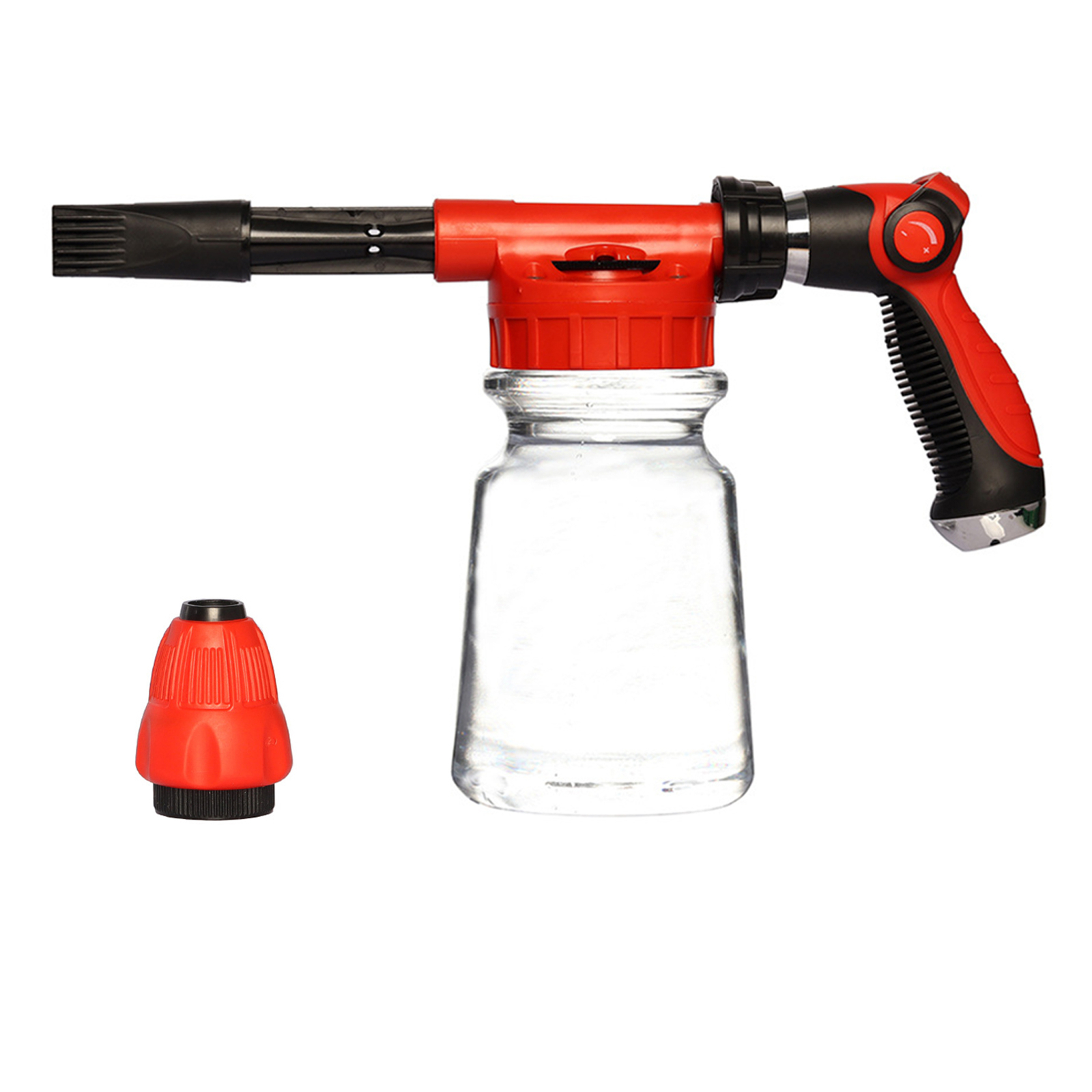 Car Wash Foam with 1L Transparent Bottle Nozzle Connector Foam J5H9