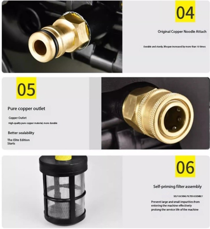 Fully Automatic Home Car Wash System High-Pressure Water Gun Car Wash Pump