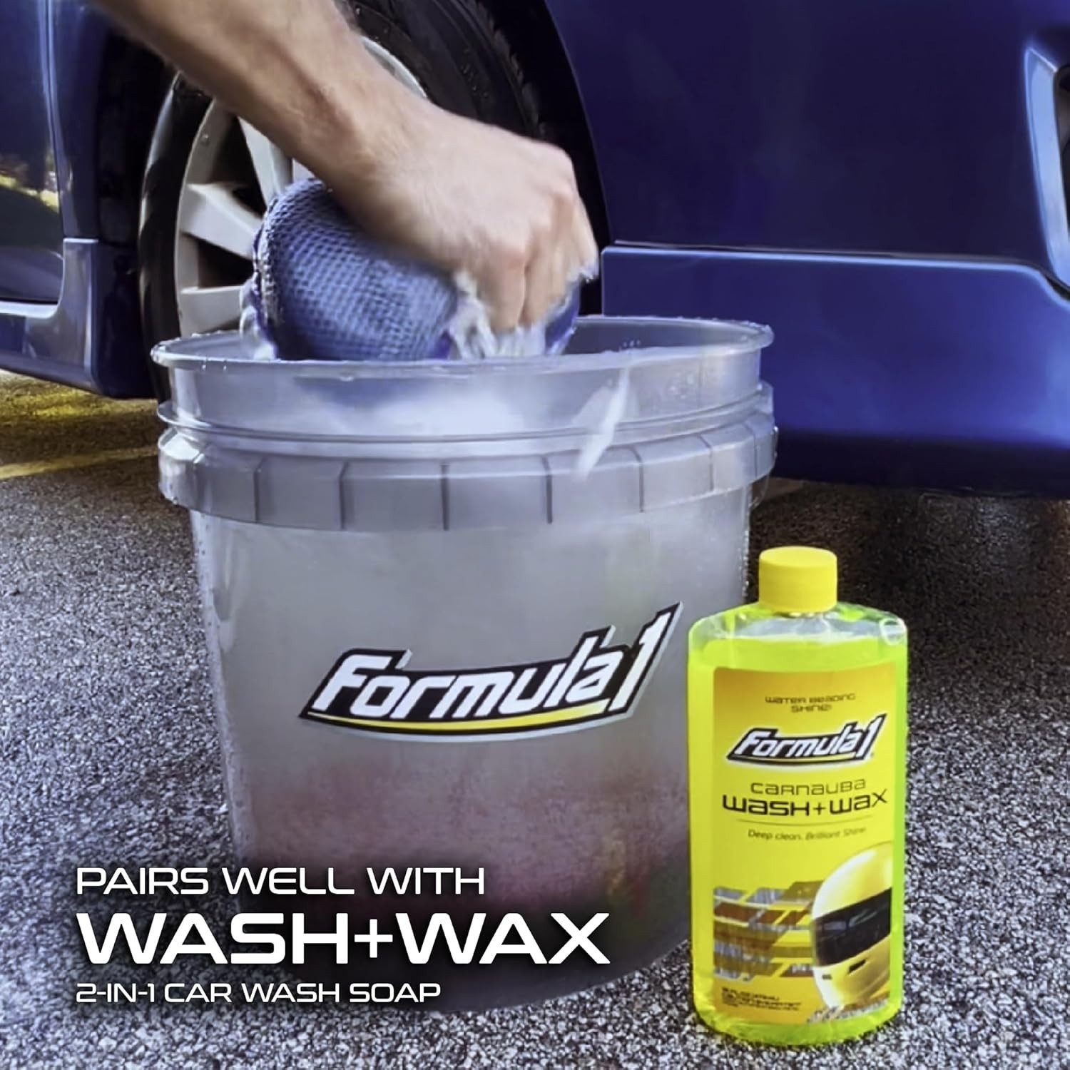 Versatile Two-Sided Car Wash Sponge with Mesh Scrubber – Durable & Effective