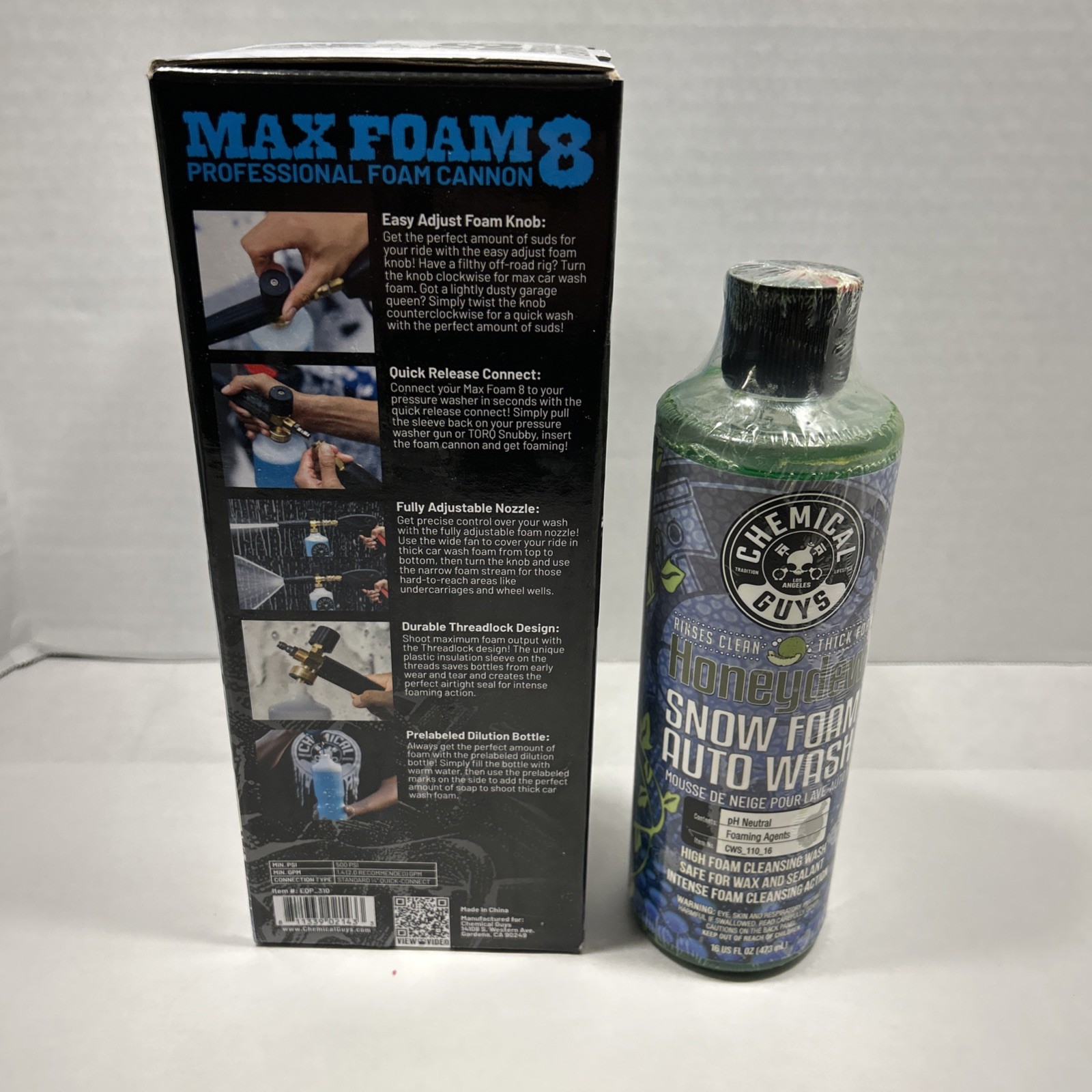 Chemical Guys EQP_310 -Professional Foam Cannon -Snow Foam Auto Wash 16oz