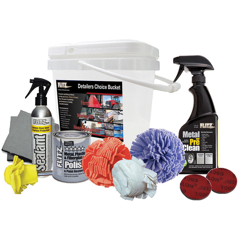 Flitz PDK 25503 Detailers Choice Kit – Car Care & Cleaning Set in Box