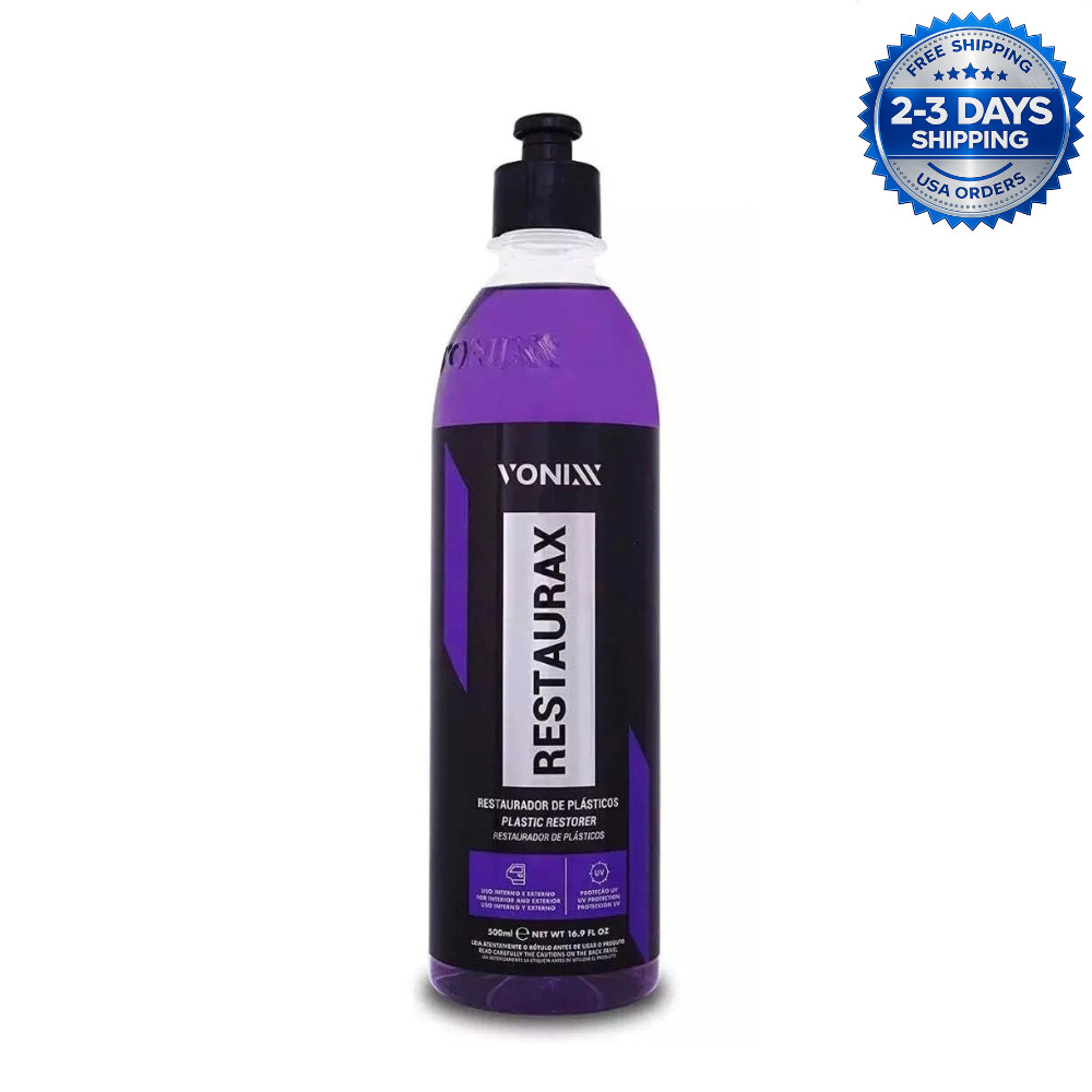 Vonixx Restaurax Plastic Restorer 500ml – UV Protection Trim & Vinyl Renewer