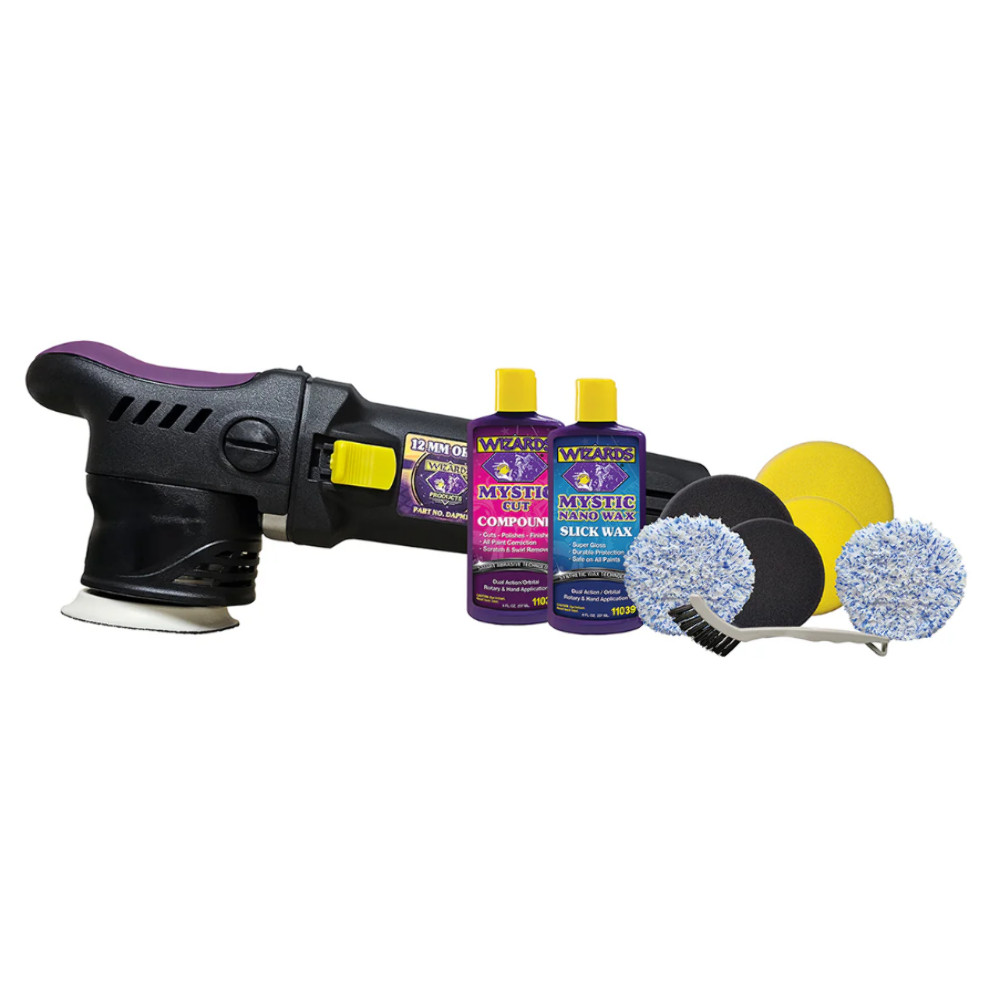 WIZARDS 12™ Big Throw Mini Polisher and SSR Kit Combo Easy to Use WIZDAPM12KIT