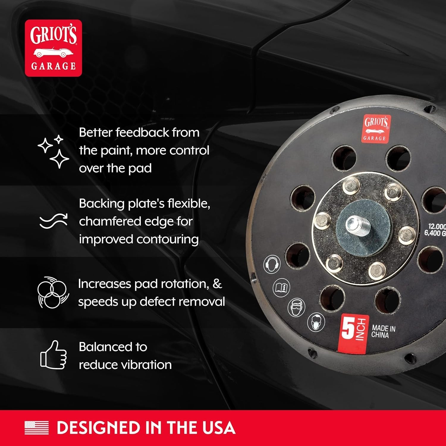 Orbital Buffer Conversion Kit for Swirl Removal