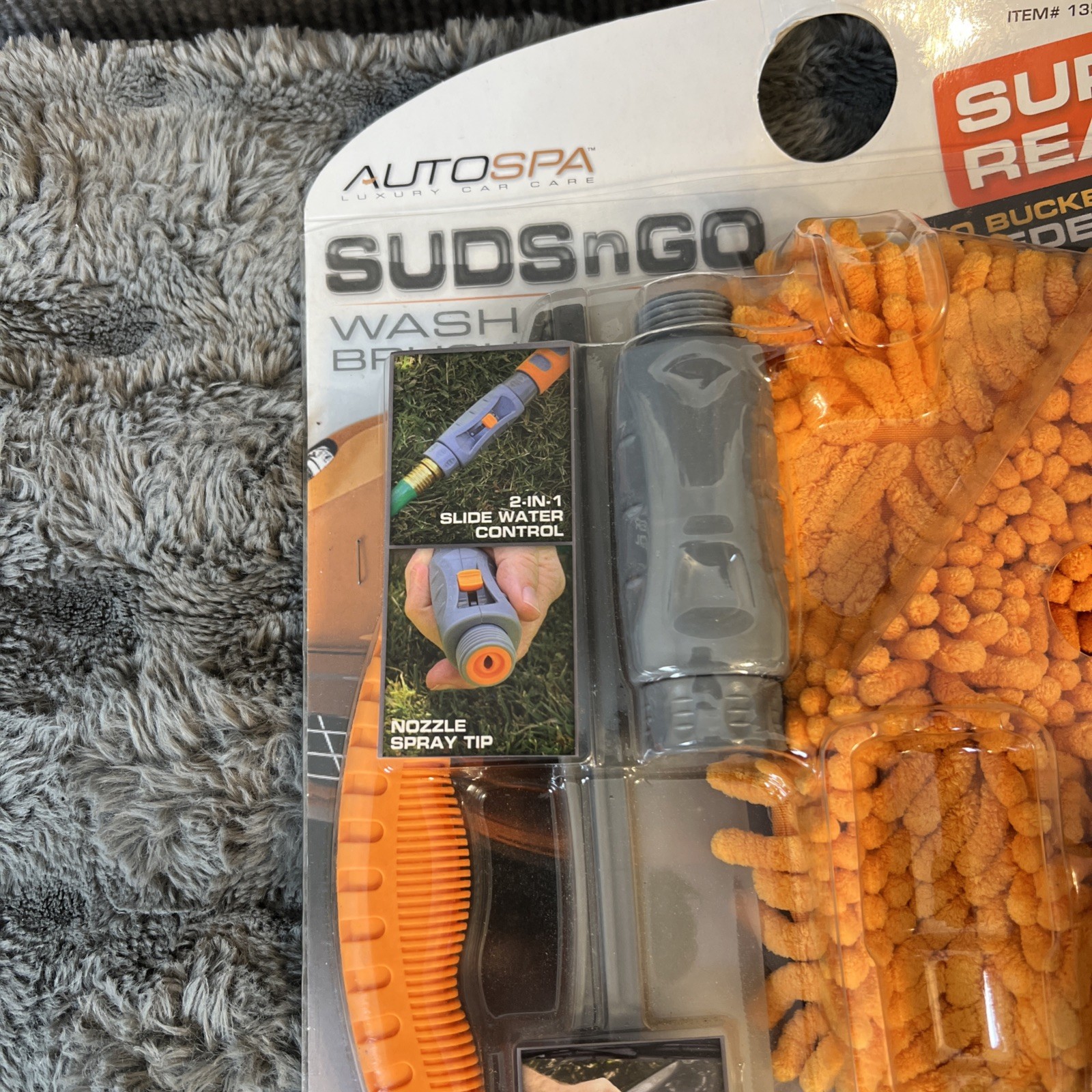 AutoSpa Car Washing Kit – Soft Brush, Wash Mitt, & Squeegee Super Reach