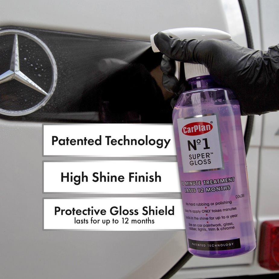 Car Paint No Wax Polish Gloss Valeting Spray Sealant Smooth Finish 600ml