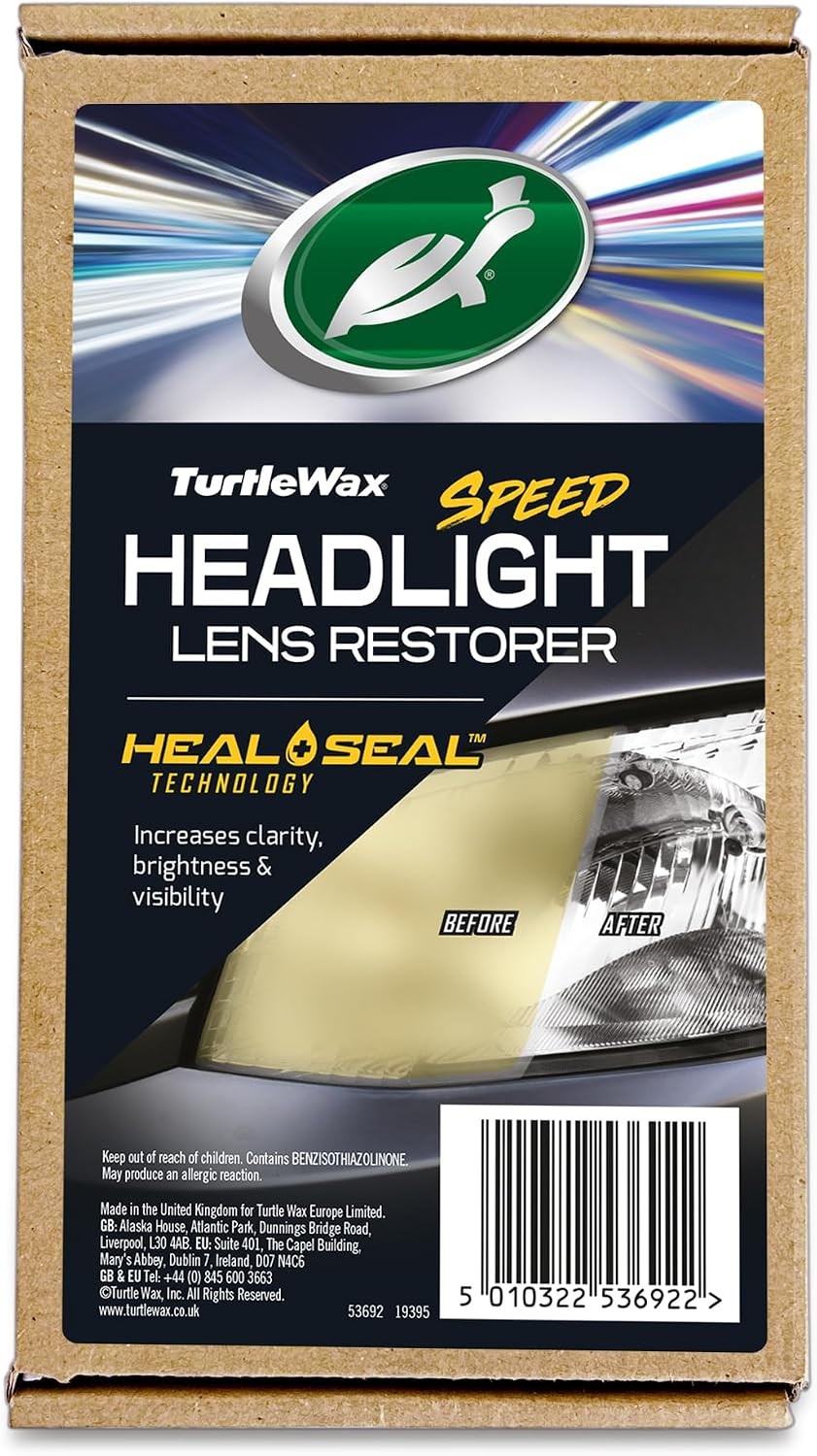Car Headlight Restoration Kit Removes Oxidation Includes Polishing Pad