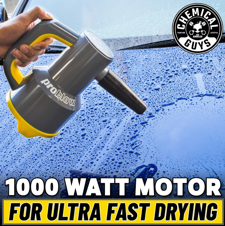 ChemicalGuys ProBlow Handheld Car Dryer & Blower 1000W Car Accesories, Car Wash