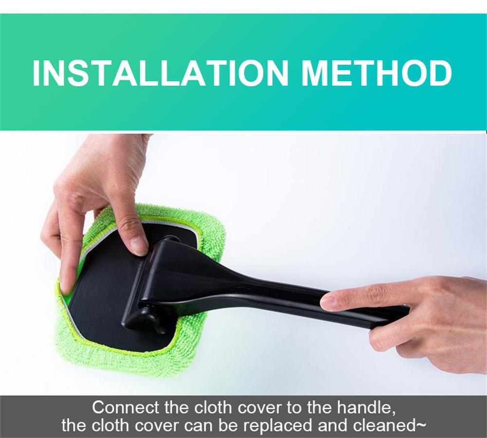 Long-handled Car Window Cleaner Brush Kit