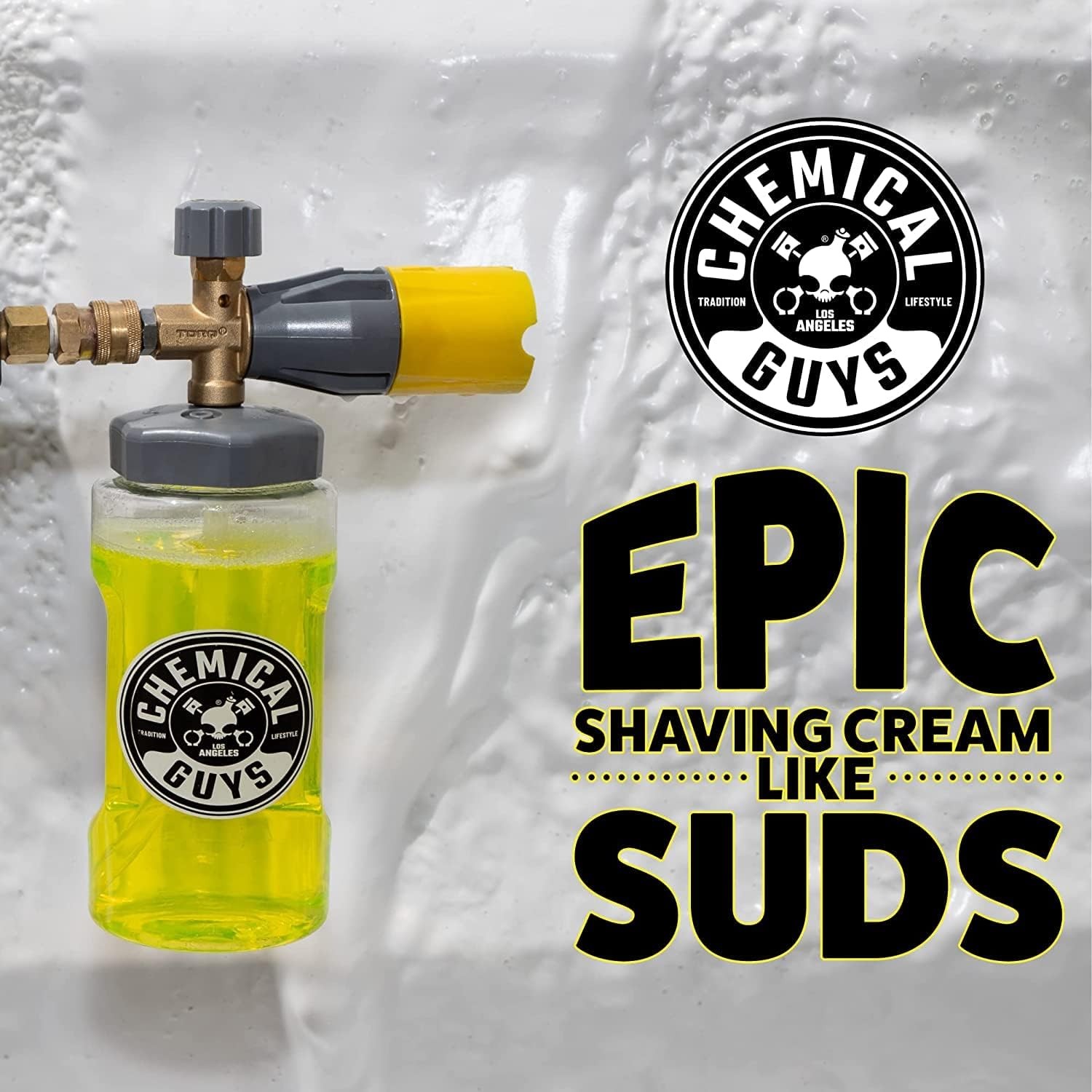 Chemical Guys Big Mouth Max Foam Cannon Pressure Washer Car Wash 34oz EQP324