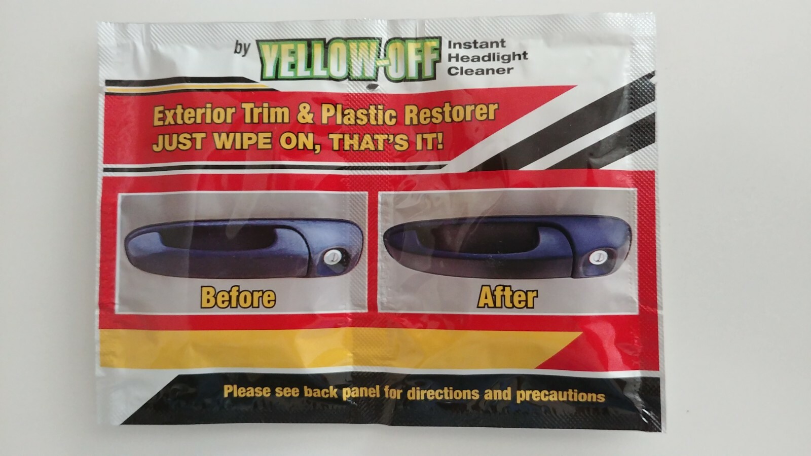 WIPE ON WIPES YELLOW OFF HEADLIGHT CLEANER VARIETY SET 6 HEADLIGHT LEATHER TRIM