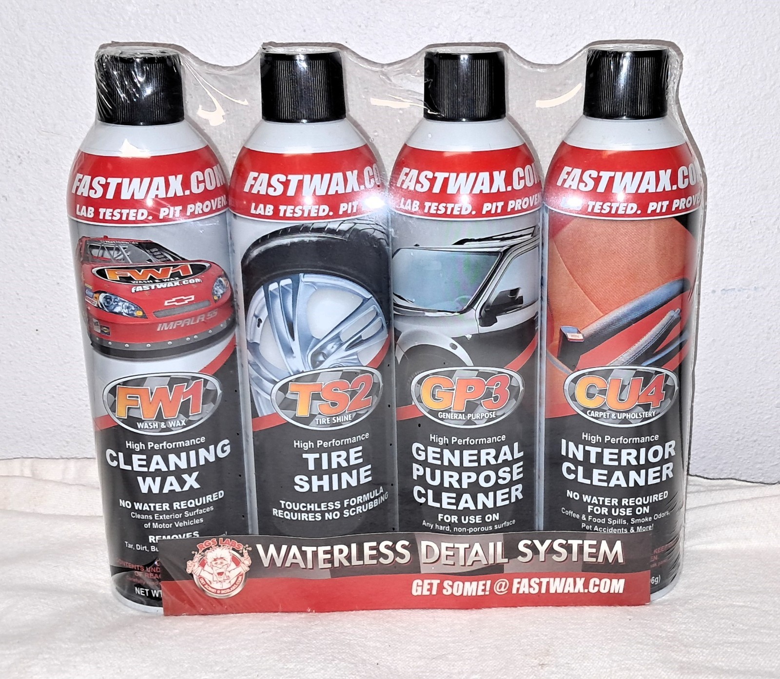 4 Pack FW1 Waterless Detail System Car Wash FastWax FW1 TS2 GP3 CU4
