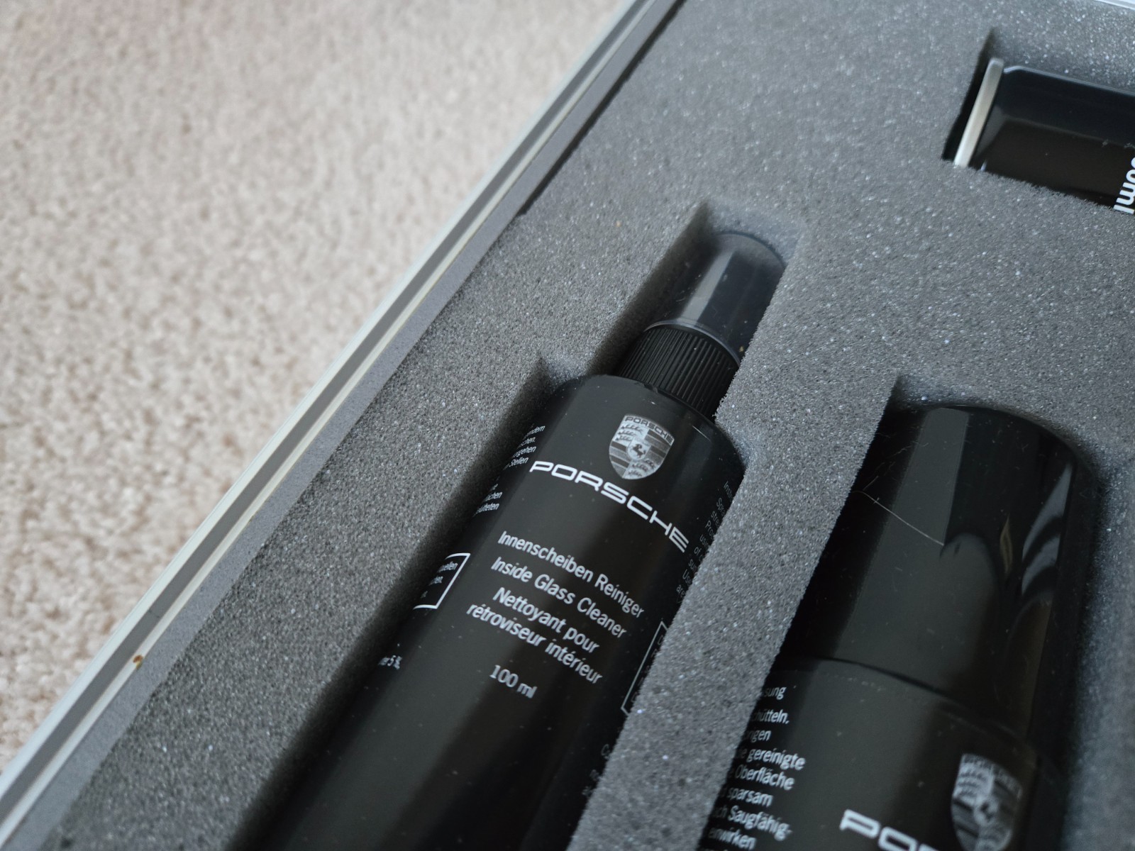 Genuine Porsche Tequipment Car Care Kit W/ Case Convertible Top conditioner Wash