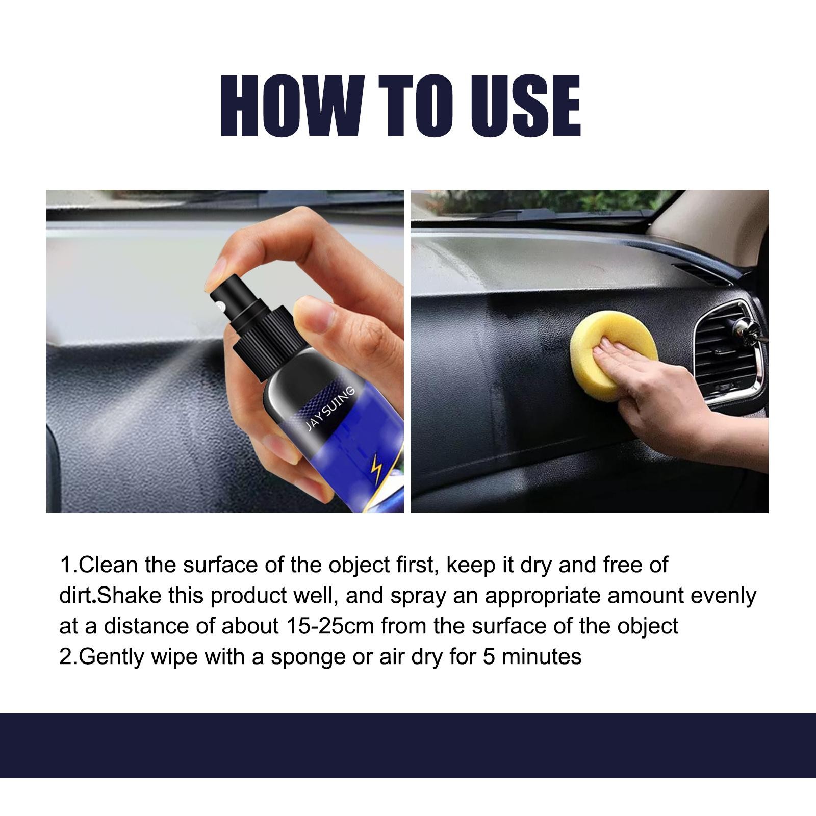 Bioenzyme Repair & Foam Cleaner Kit for Car Interiors – Fast, Gentle, Deep Clean