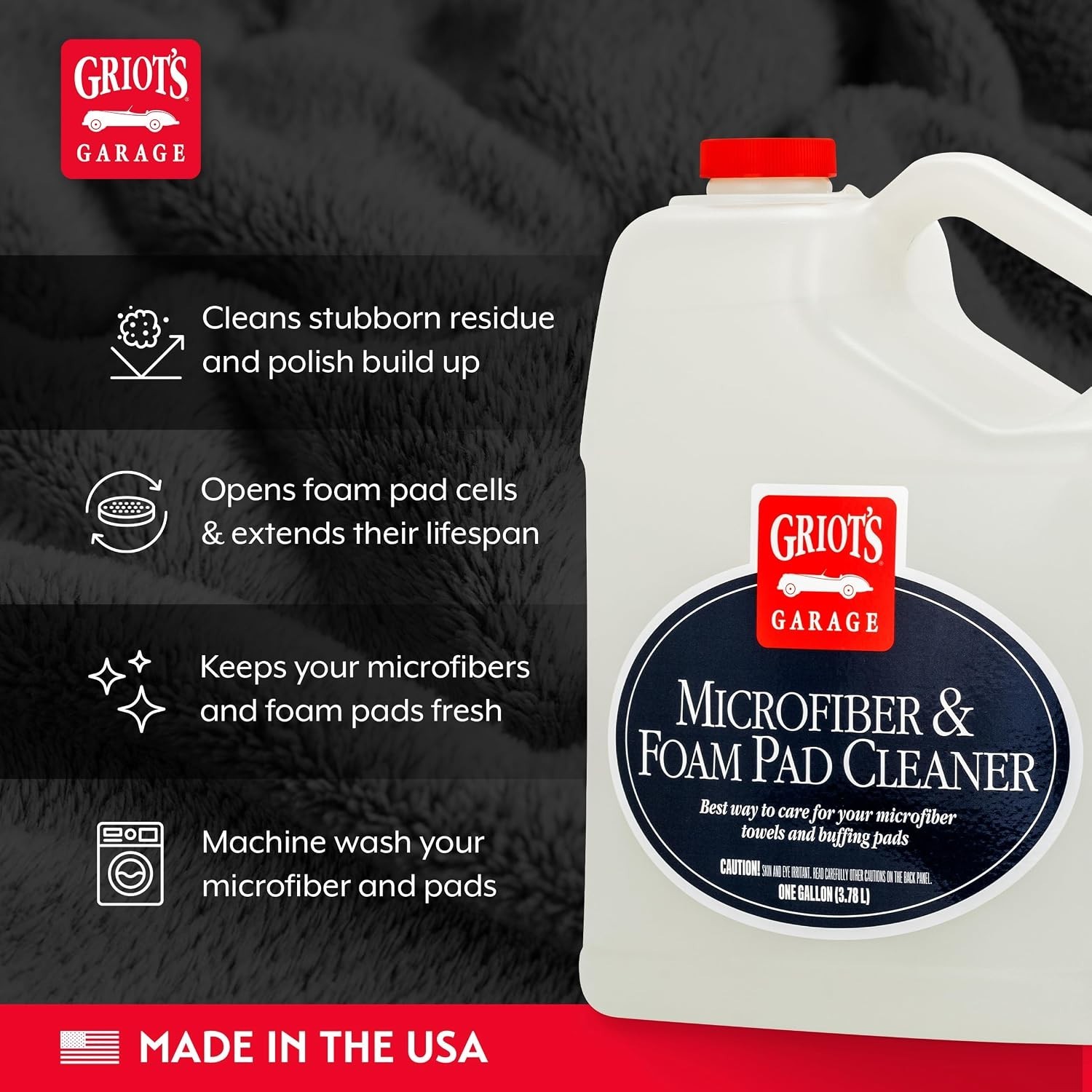 Griots Microfiber Cleaner, Wax Residue Remover