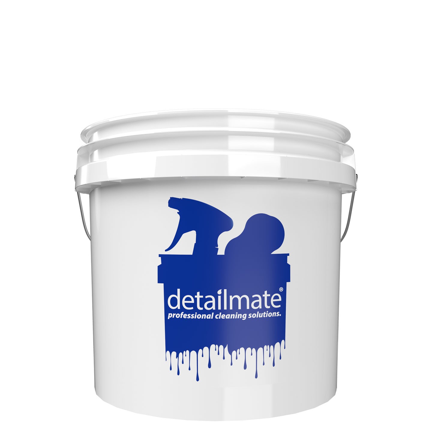 wash bucket Auto GritGuard USA Wascheimer 3,5 GAL – 13 Liter Detailmate Logo
