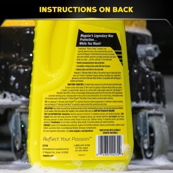 Meguiar’s Ultimate Car Wash and Wax 48 fl oz 4-Pack