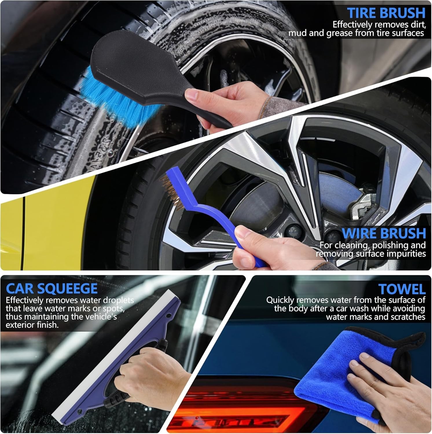 32Pcs Car Detailing Kit – Complete Auto Cleaning Supplies, Brushes & Tools Set