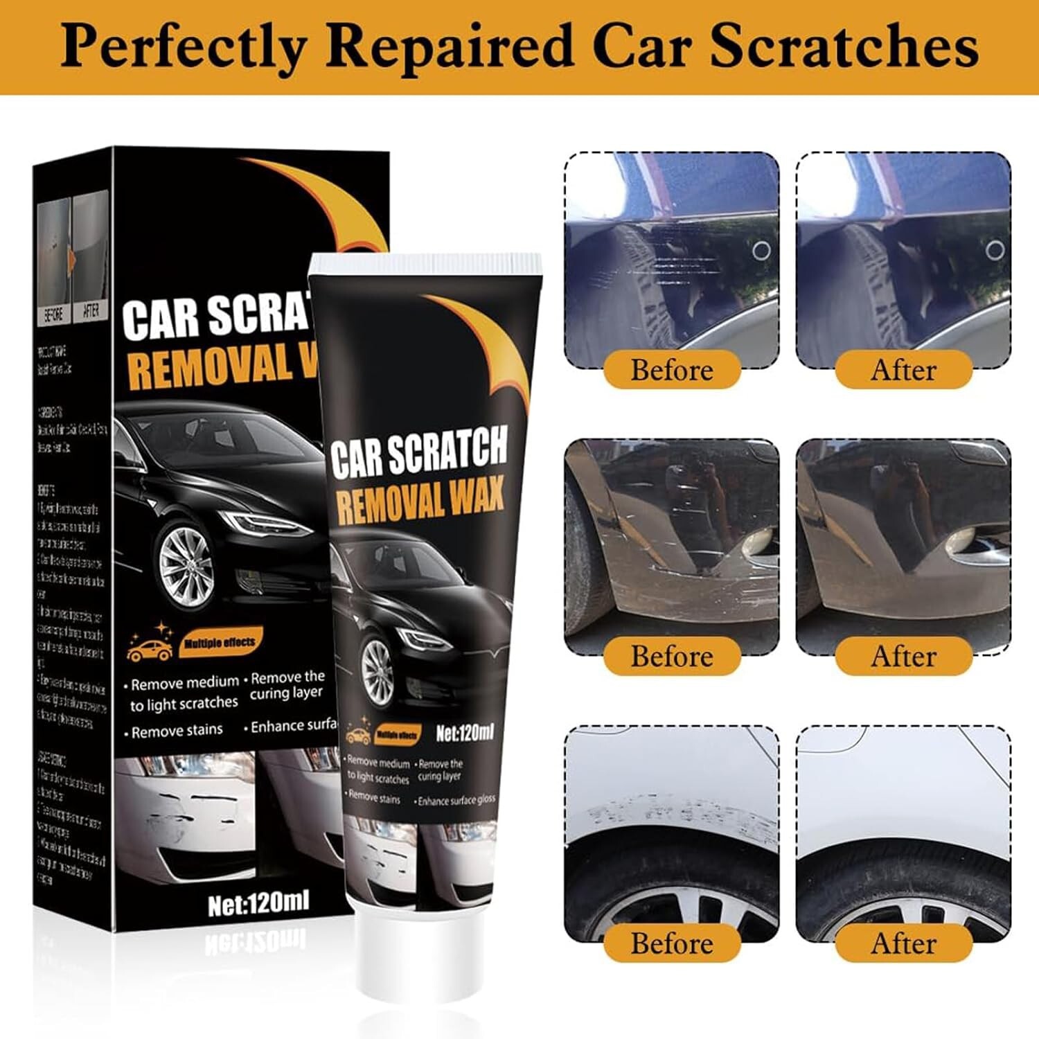 Car Scratch Repair Wax For Car,2024 Car Scratch Repair Paste Polishing Wax,Premi