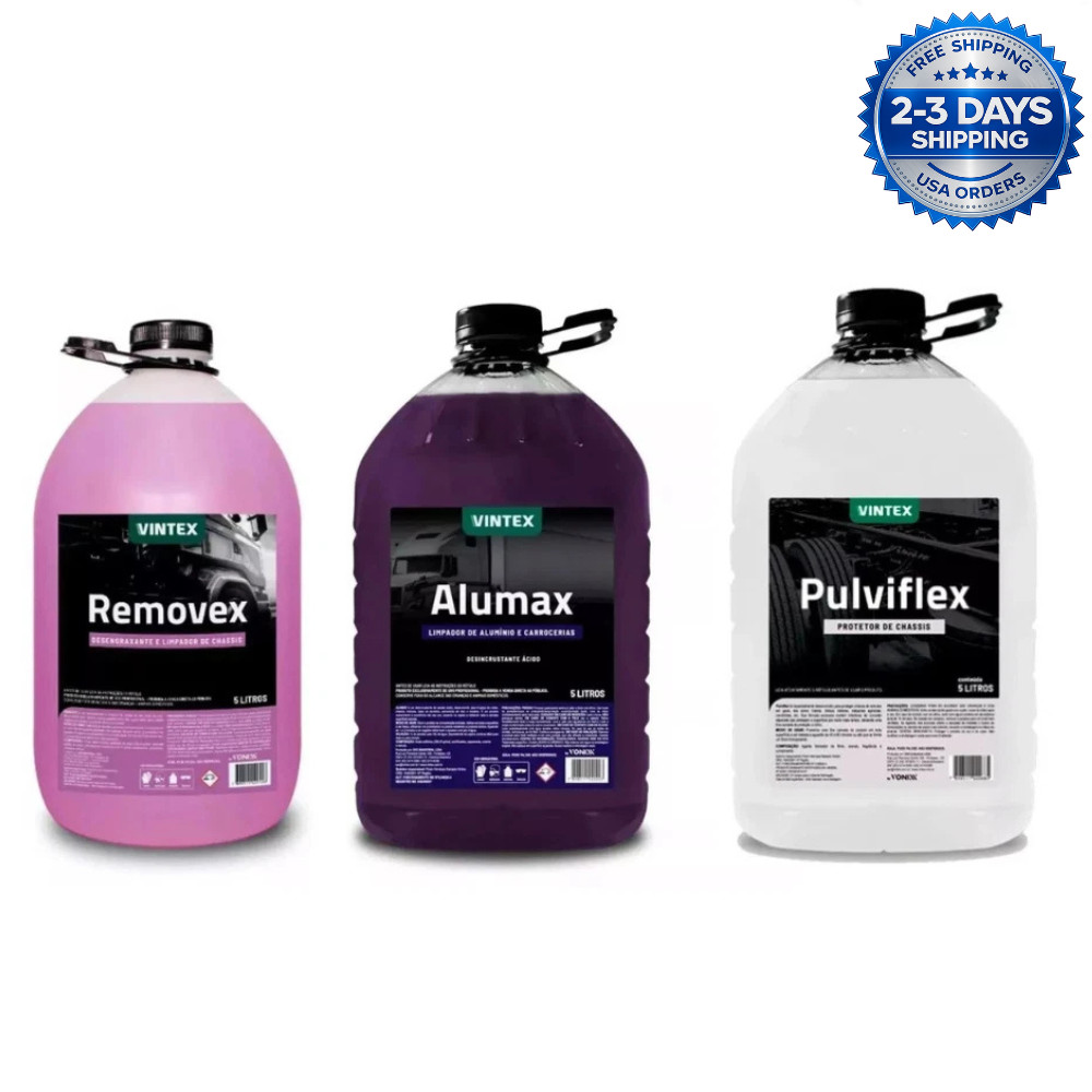 Vonixx Chassis Cleaning Kit Alumax + Removex + Pulviflex – Engine & Underbody