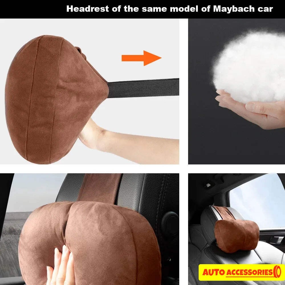 Car Headrest Neck Support Seat Maybach Design S Class Soft Universal Interior