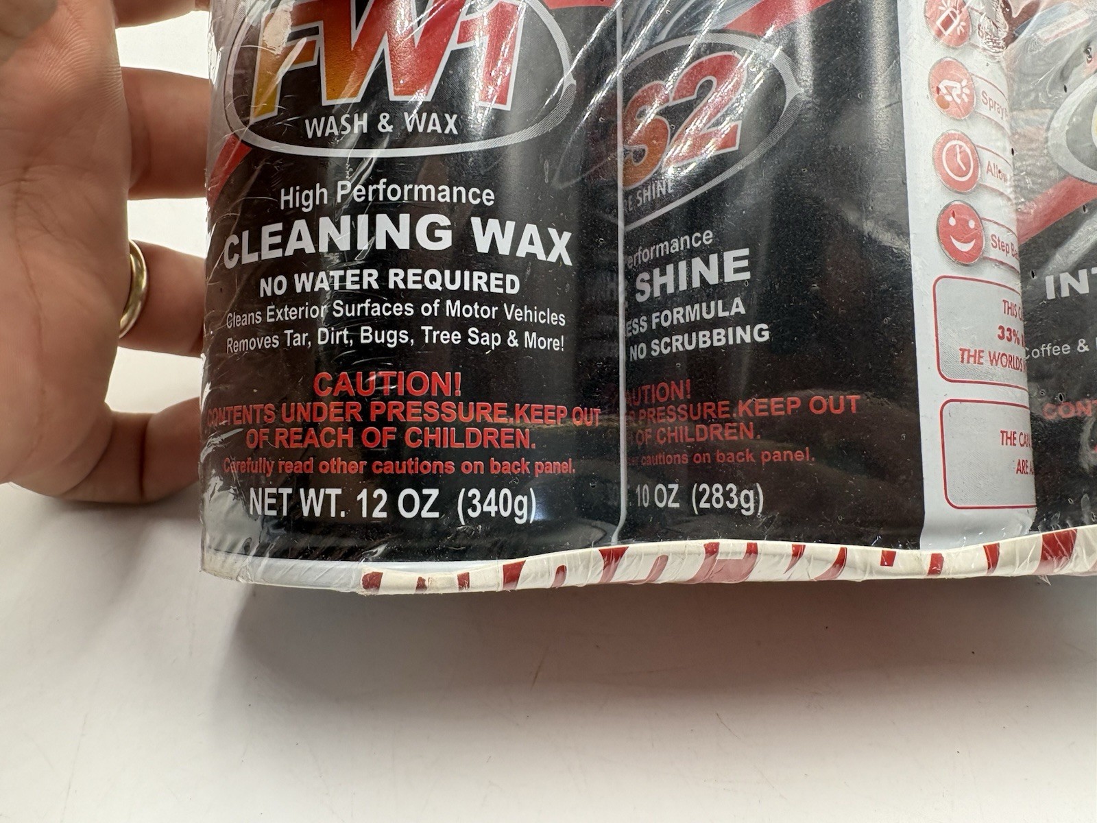 Fast Wax Waterless Detail System FW1 TS2 CU4 Wash Wax Tire Shine – NEW