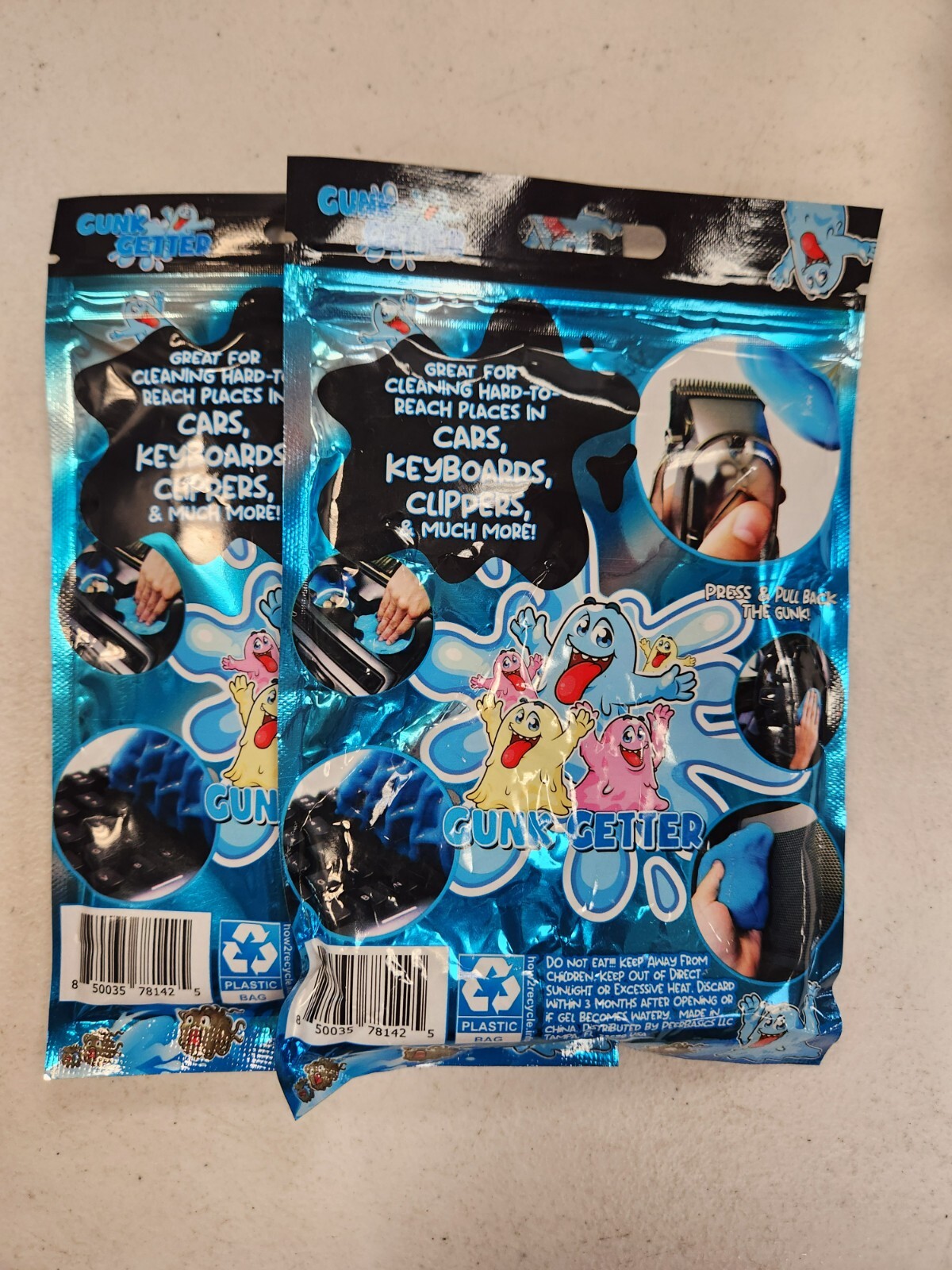 Gunk Getter Cleaning Gel, Screen Cleaner & All-Purpose Cleaner, 4 pcs. E3C