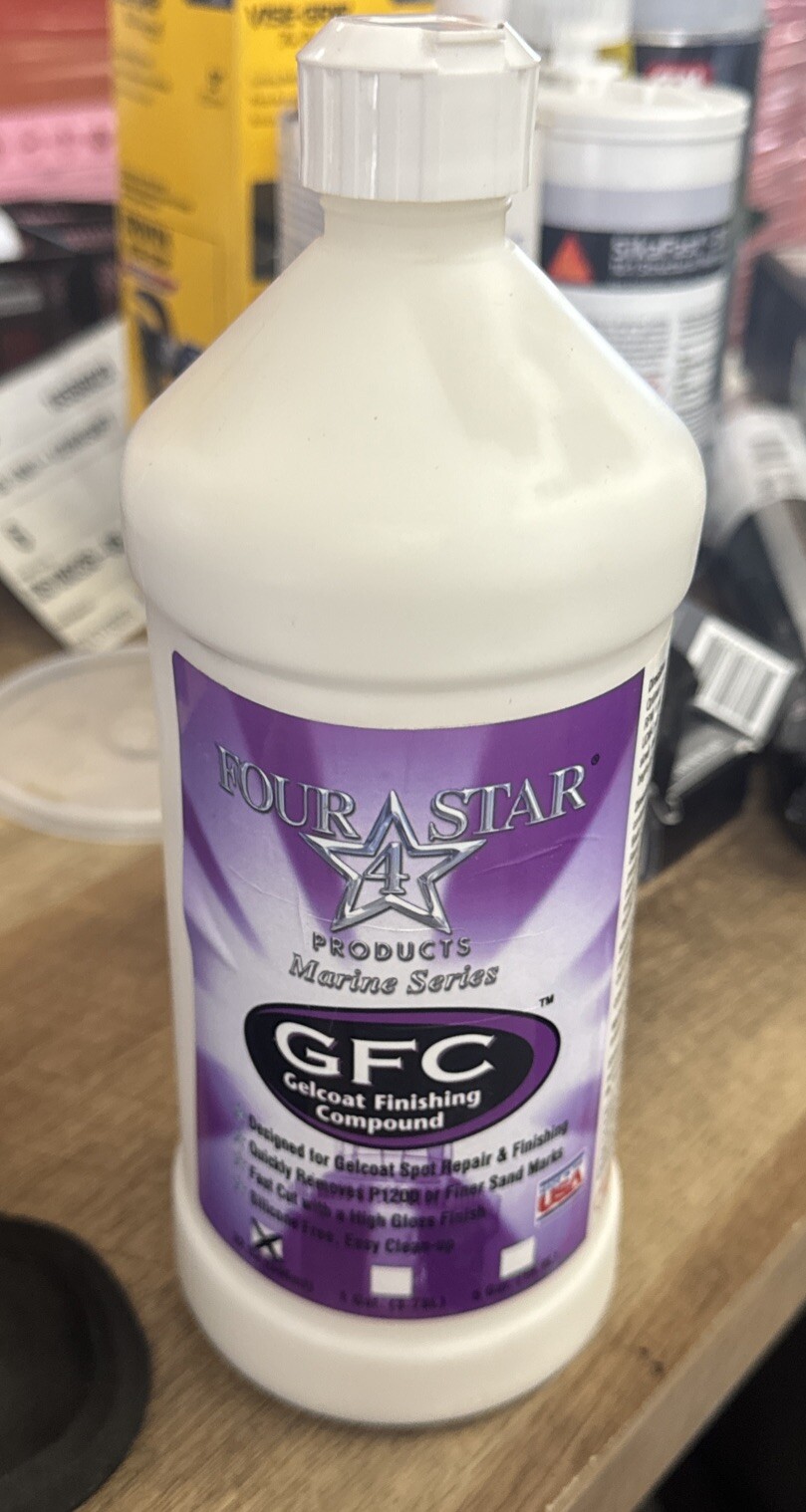 Four Star Marine and RV Repair Gelcoat High Gloss Finish 32oz bottle Brand New