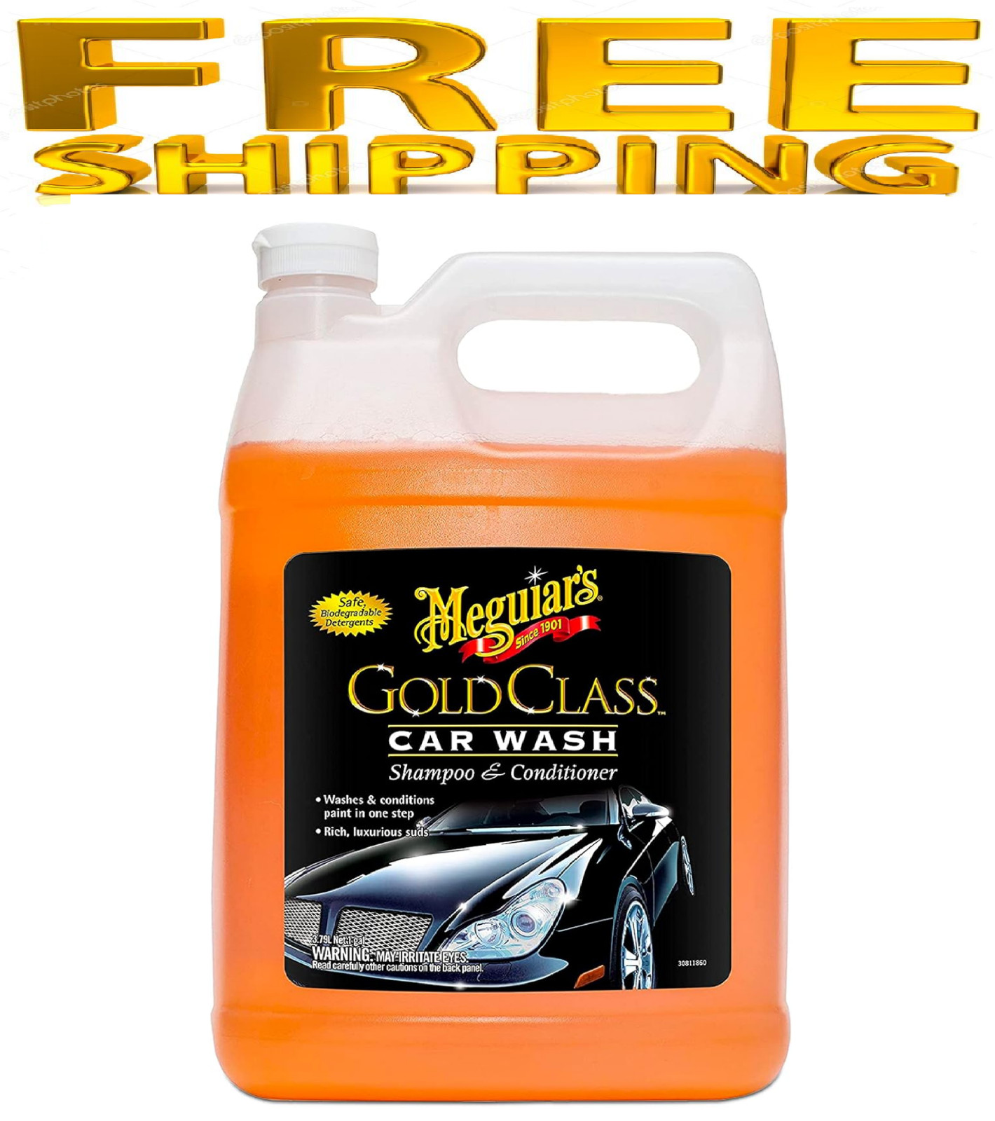 Meguiar’s Gold Class Car Wash, Car Wash Foam for Car Cleaning – 1 Gallon Contain