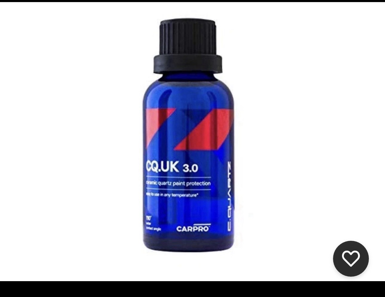 CARPRO CQUARTZ UK 3.0_50ml Kit w/Reload – Ceramic Coating, Quartz Nanotechnology