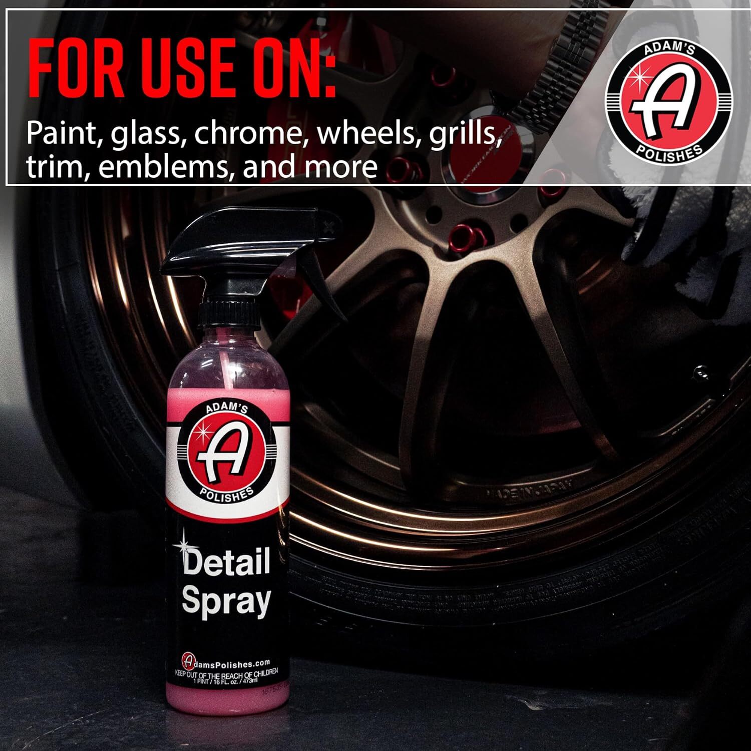 Adam’s Polishes Detail Spray 5 Gallon – Quick Waterless Detailer Spray for Car