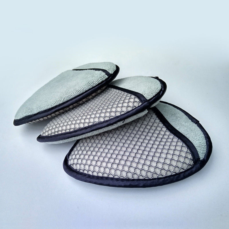 (3) Carrand Car Wash Scrub & Clean Microfiber Wheel Wedge 2 Sided Detailing Pad