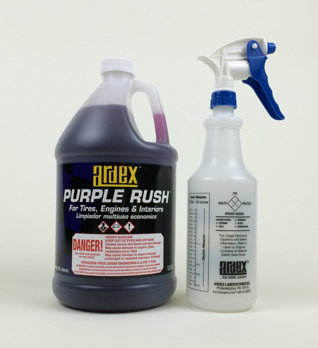Car Detailing – Engine-Tire-Wheel-Cleaner – Ardex Purple Rush Gal.