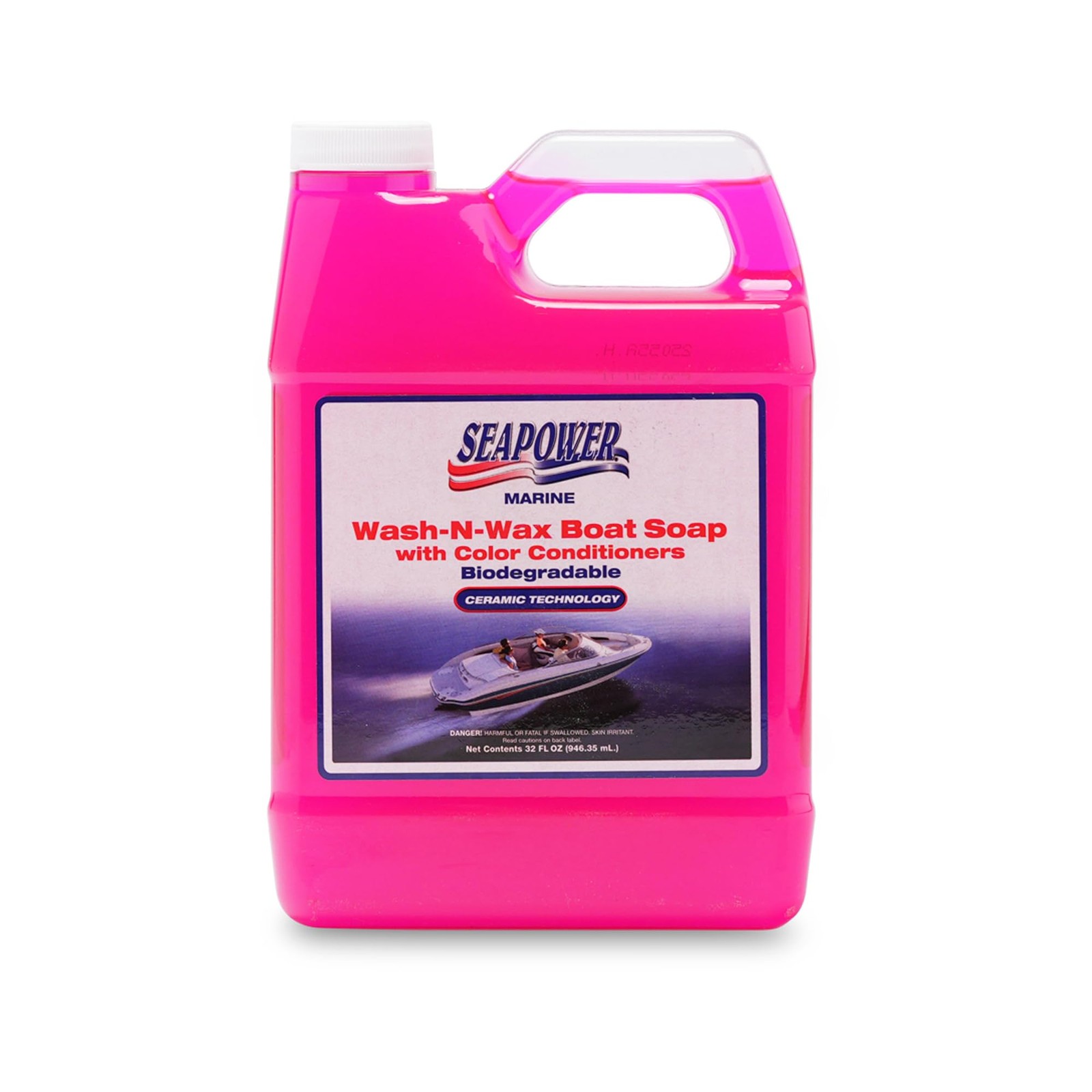 Seapower Marine Wash-N-Wax Boat Soap – Biodegradeable – 32 oz.