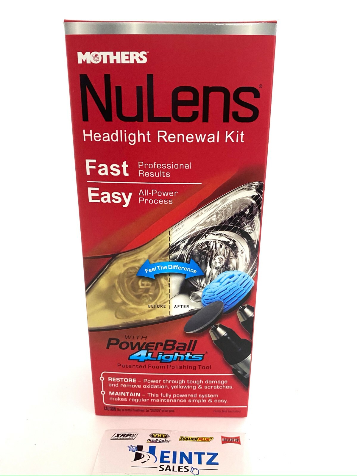 MOTHERS 07251 NuLens Headlight Renewal Kit – Clarifies, Protects & Maintains