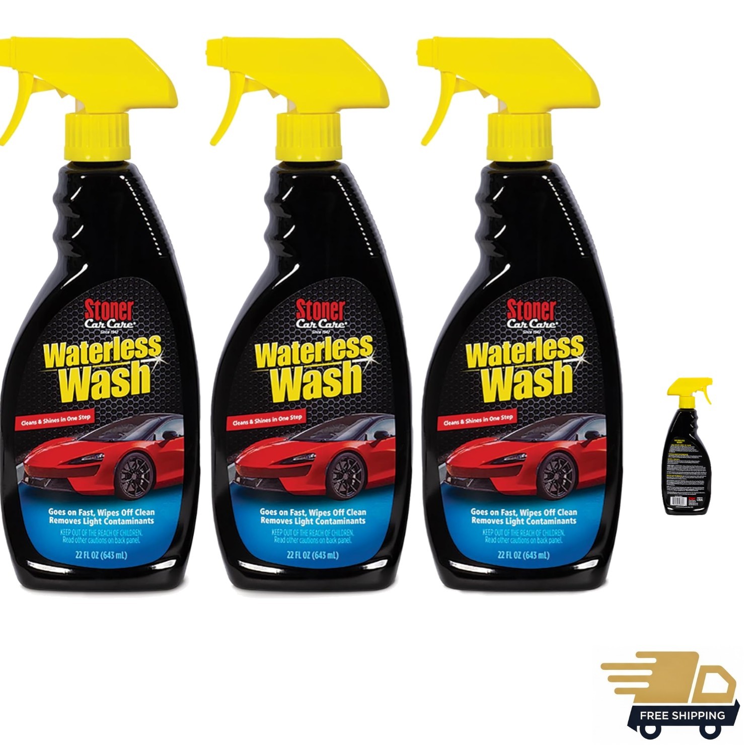92604-3PK Waterless Wash Car Detailing Spray – Safe, Scratch-Free Formula Qui…