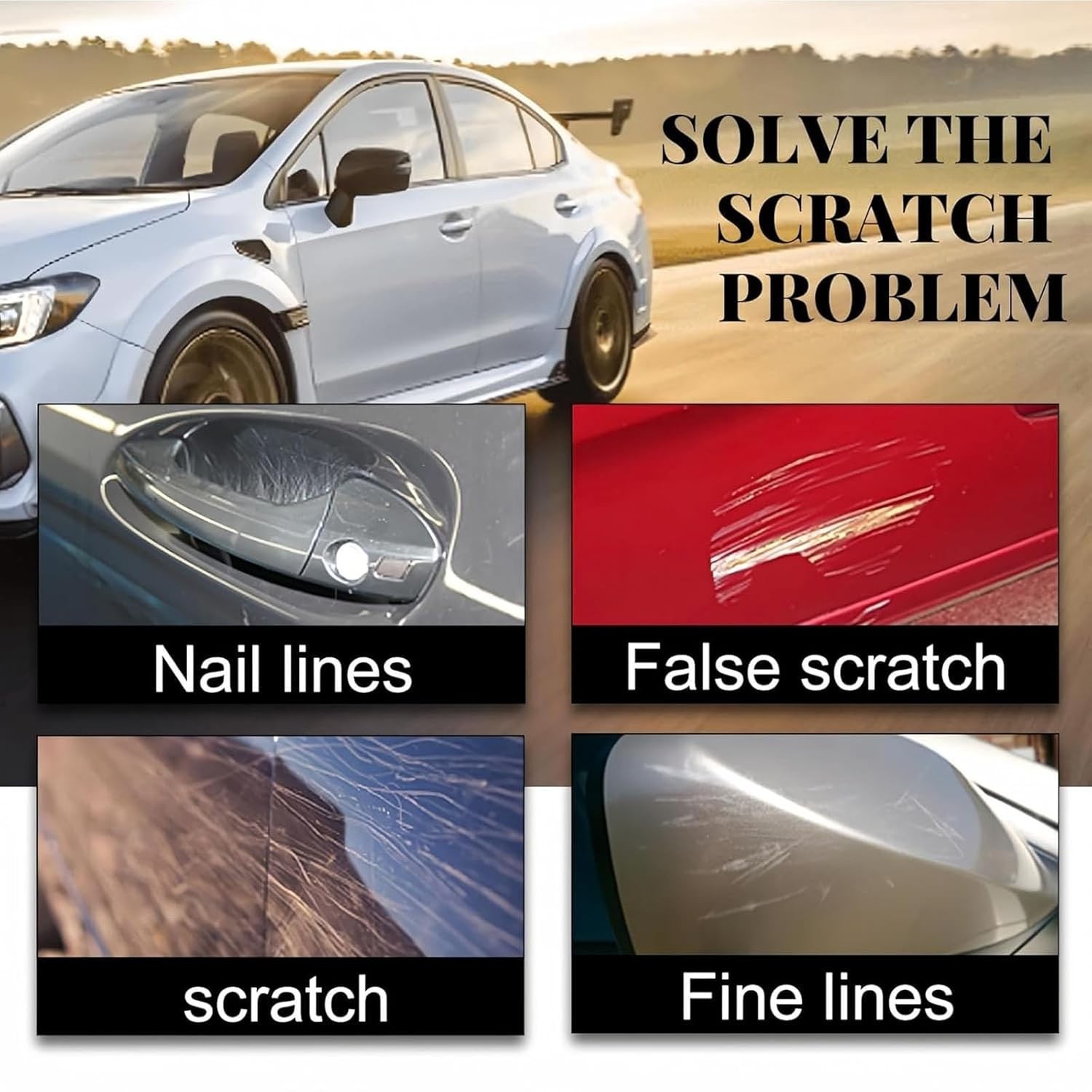 Car Scratch Remover 2 Pack Instant Paint Repair Kit for Deep Vehicle Scratches
