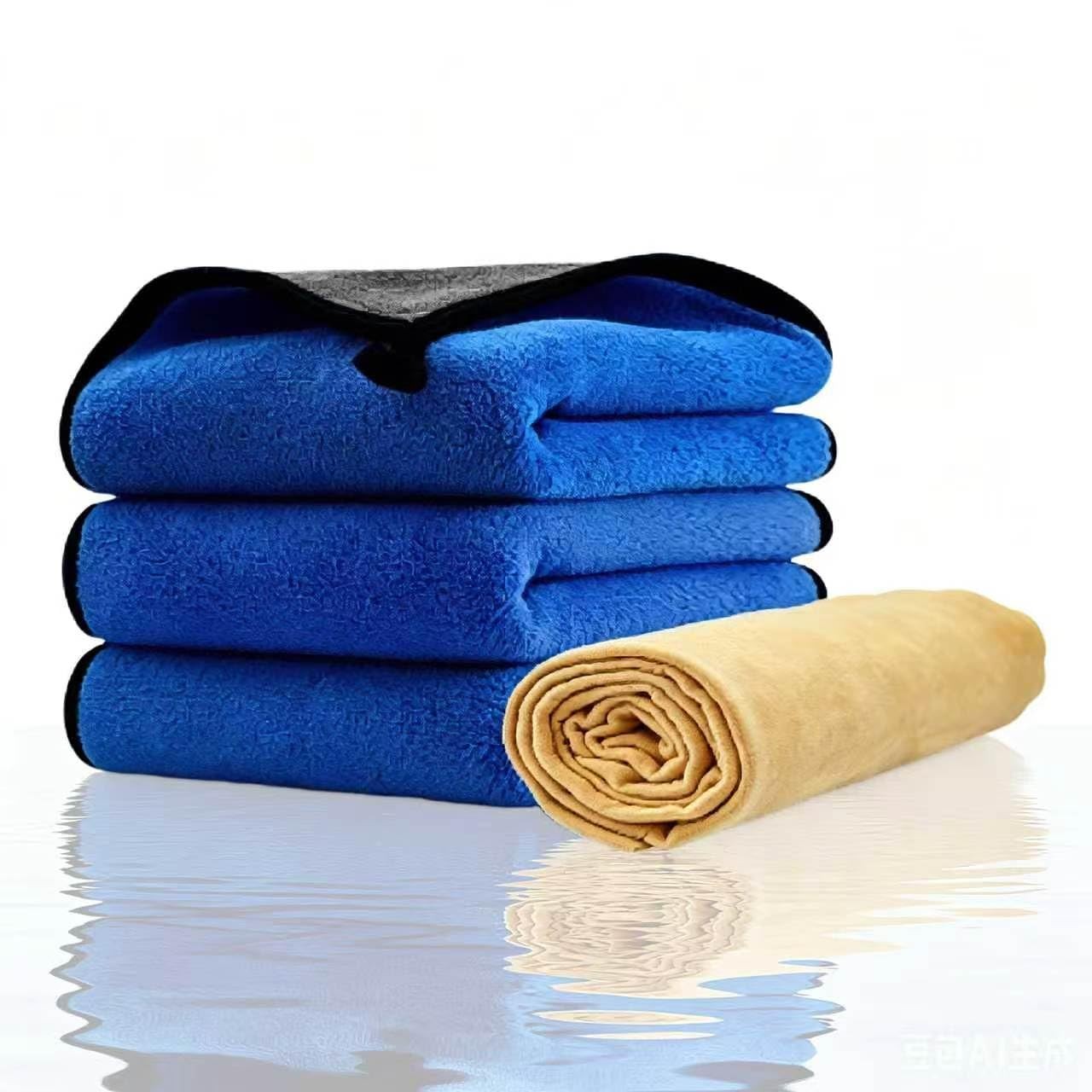 Car Cleaning Kit – Microfiber Towels for Cars, Chamois Cloth Drying Towels Ca…