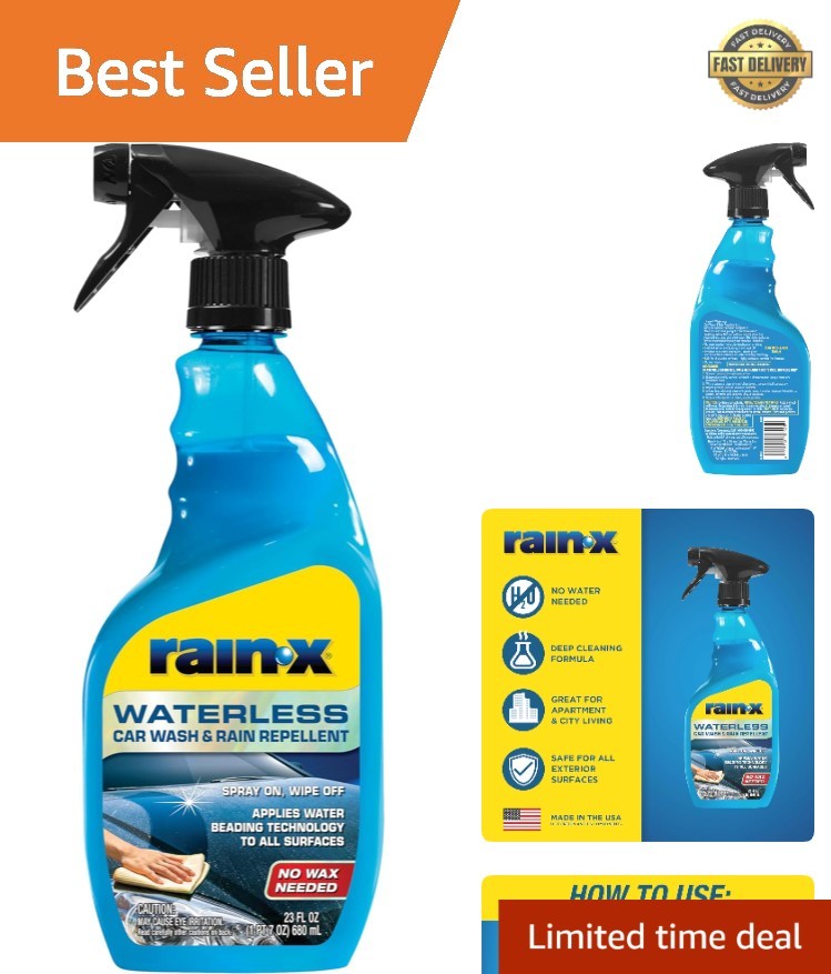 No Rinse Waterless Car Wash & Rain Repellent, 23 Fl Oz – Effortless Vehicle Care