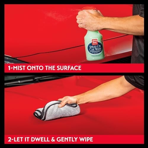 Rinseless Waterless Car Wash Spray – No Hose, No Bucket, Carnauba Wax Protection
