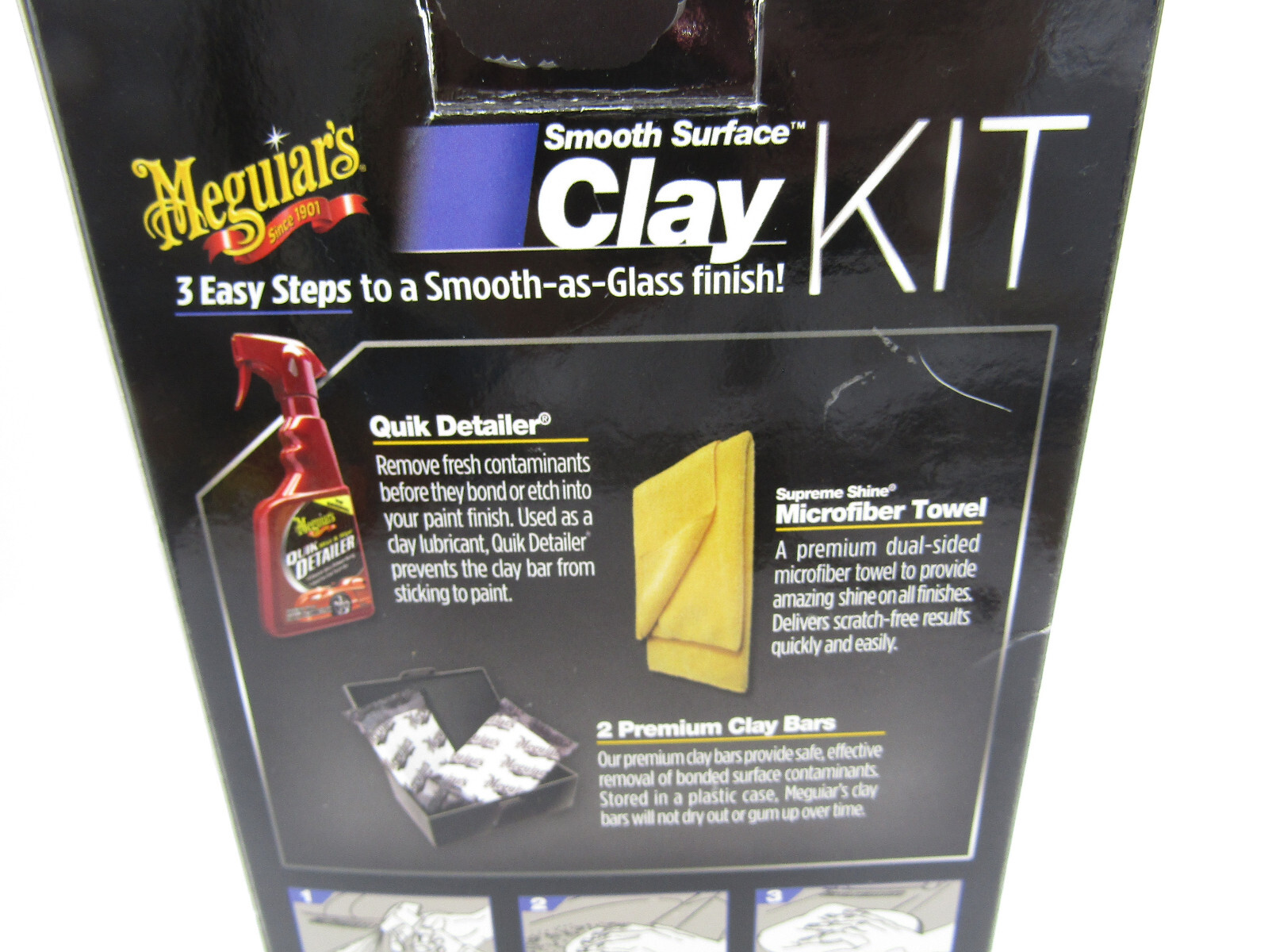 Meguiar’s Smooth Surface Clay Kit Car Claying Smooth Glass Finish 160 Grams