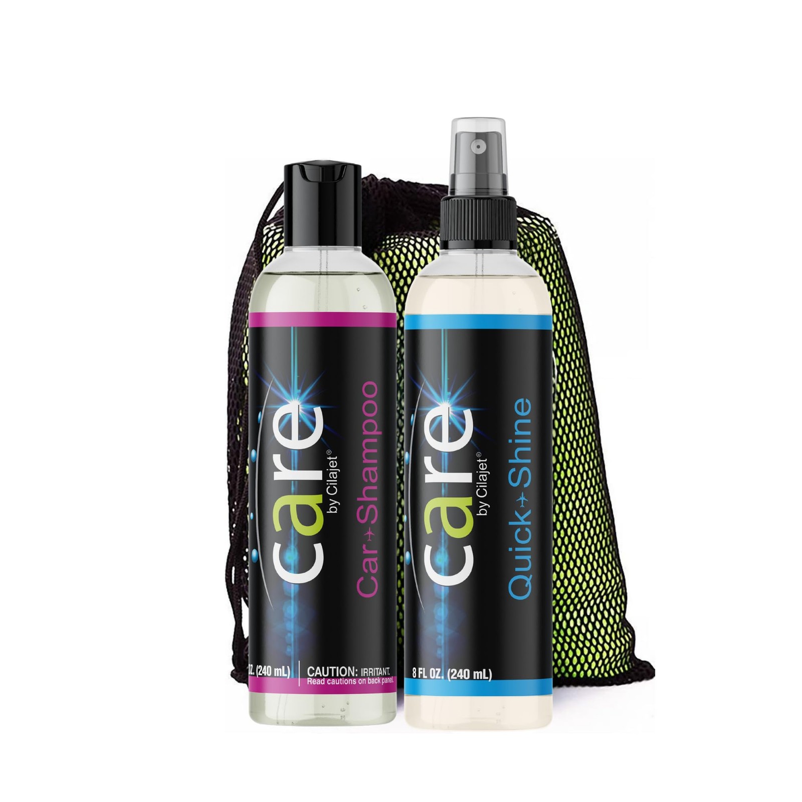 Travel Kit Automotive Care Kit 4 Piece Set Includes 8oz Car Shampoo 8oz Quick Sh